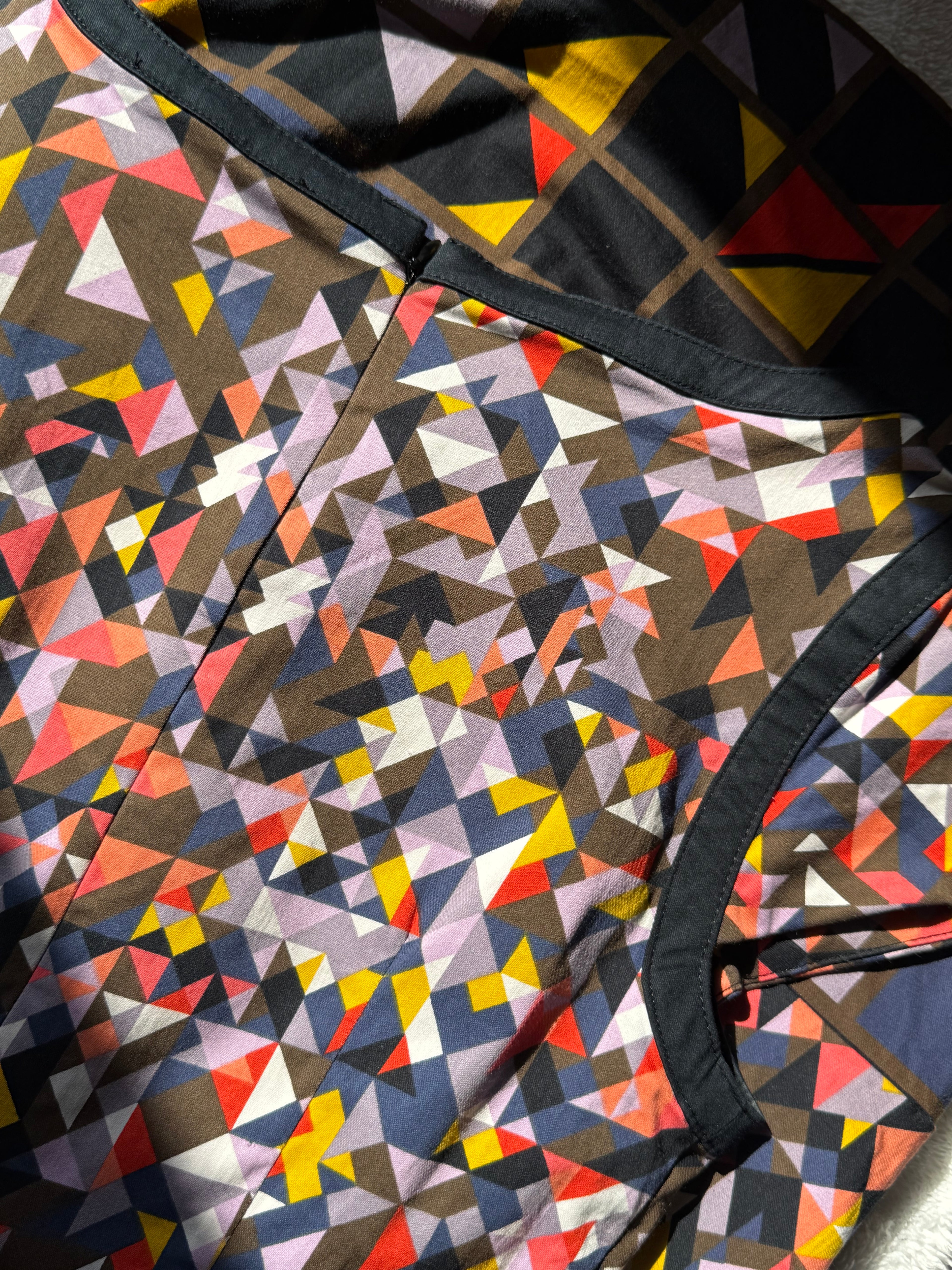 Marks & Spencer Geometric Print Mini Dress - Multi-Color, UK 8 - Preloved