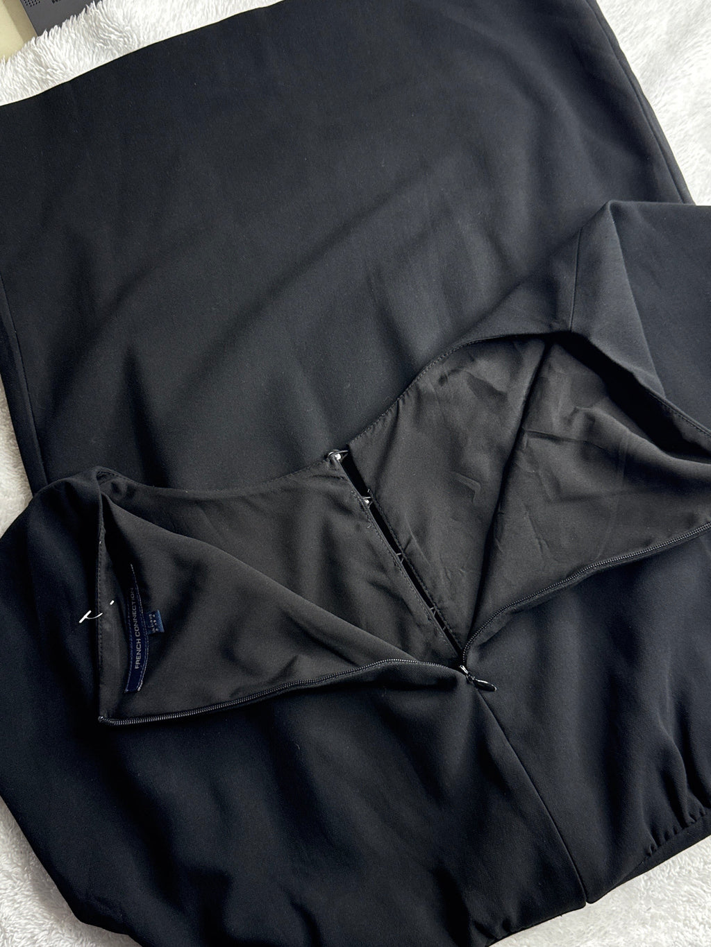 French Connection Black Mini Dress (UK 8 / S)