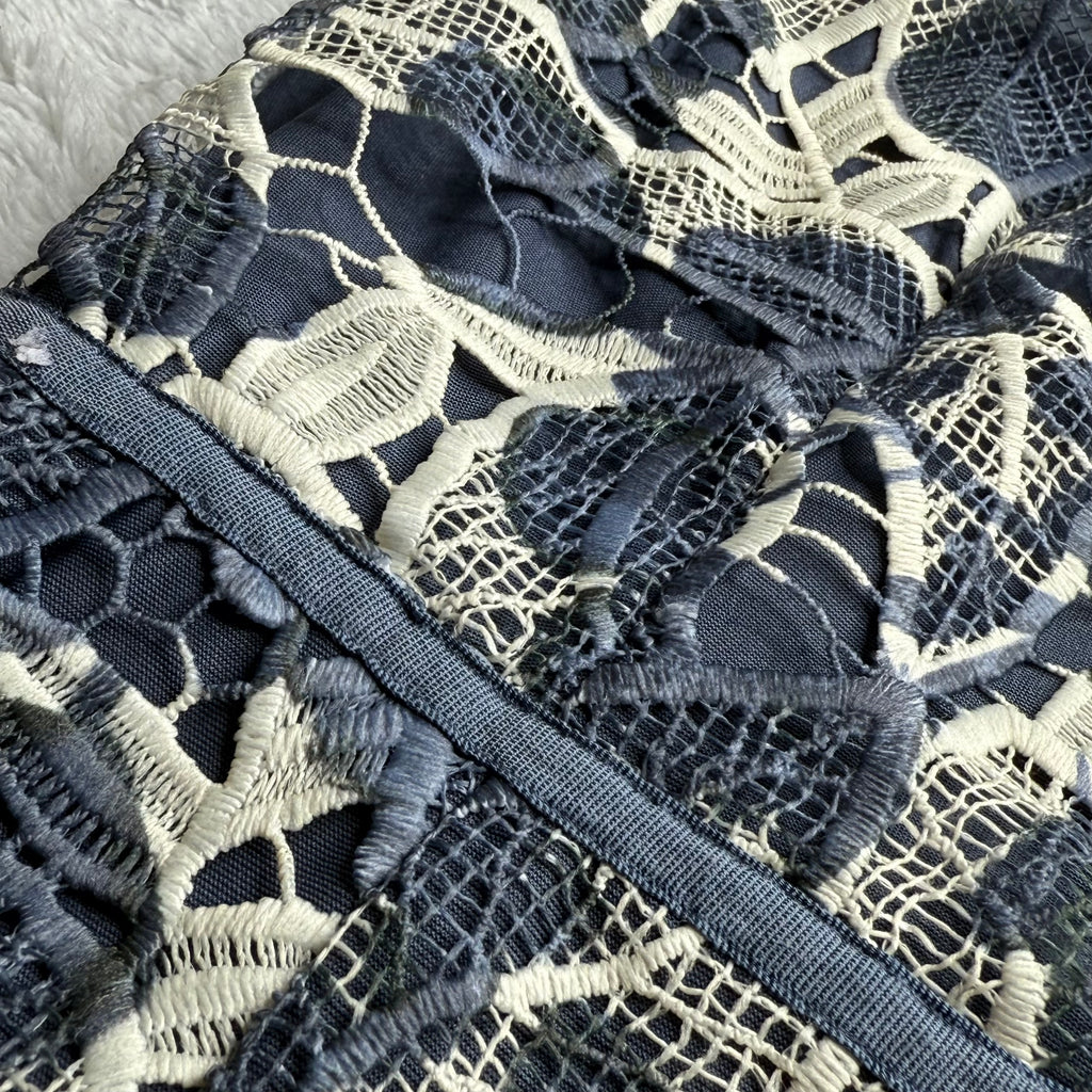Esprit Navy & White Lace Sheath Dress