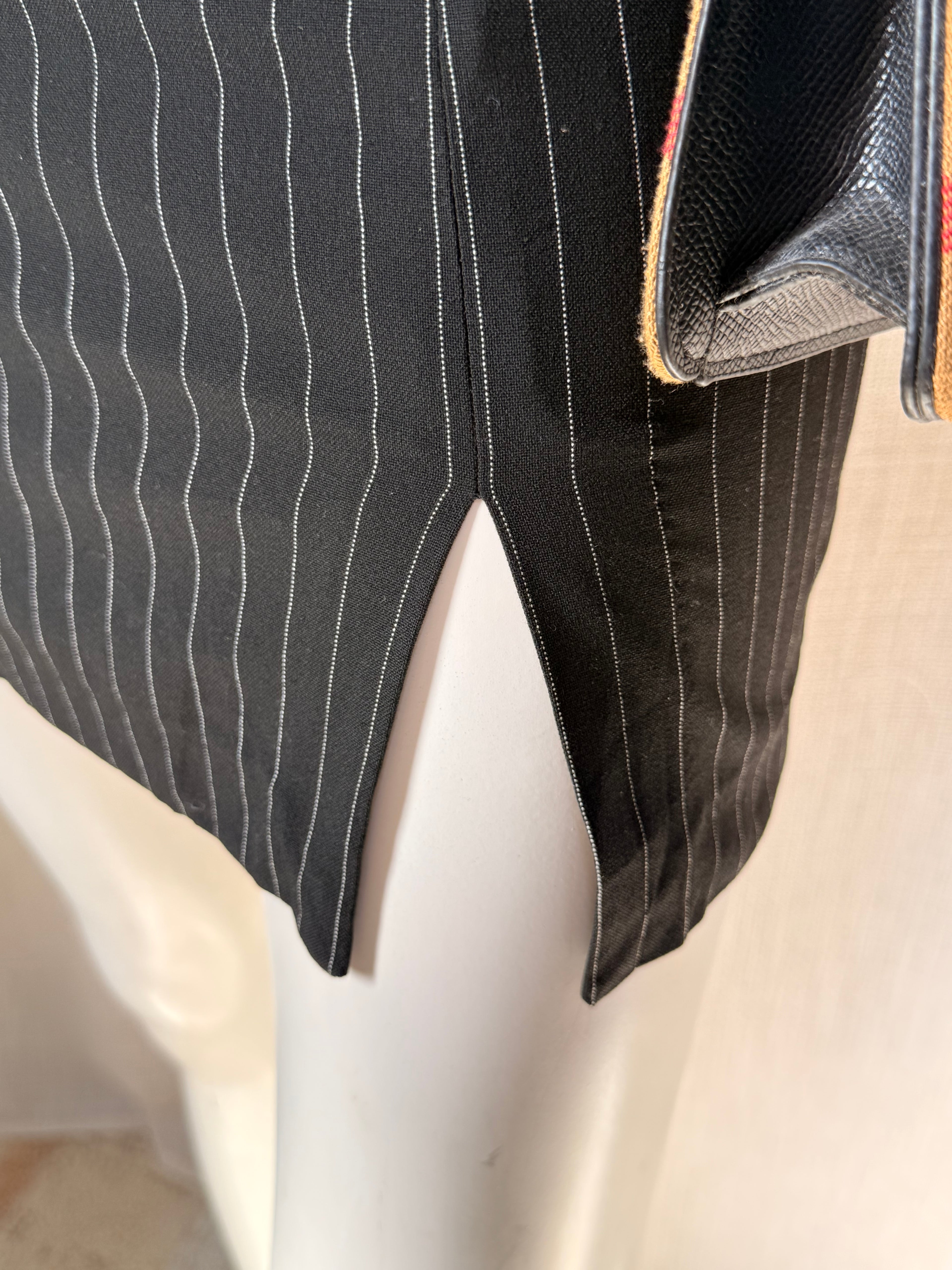 Bershka Black Pinstripe Bandeau Mini Dress | Size XS | UAE | NWT