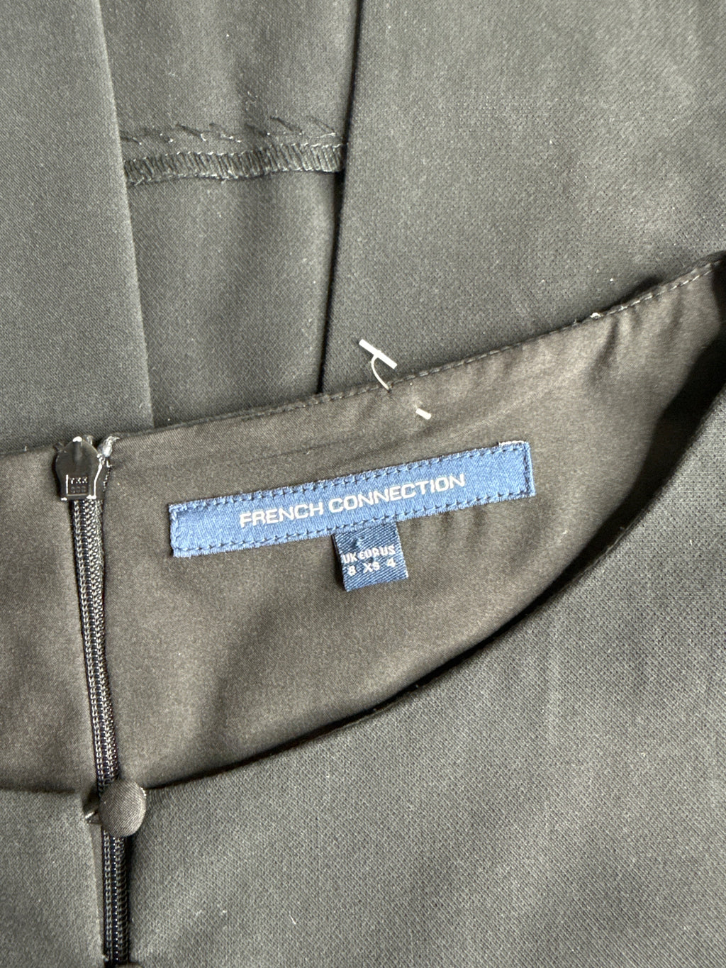 French Connection Black Mini Dress (UK 8 / S)