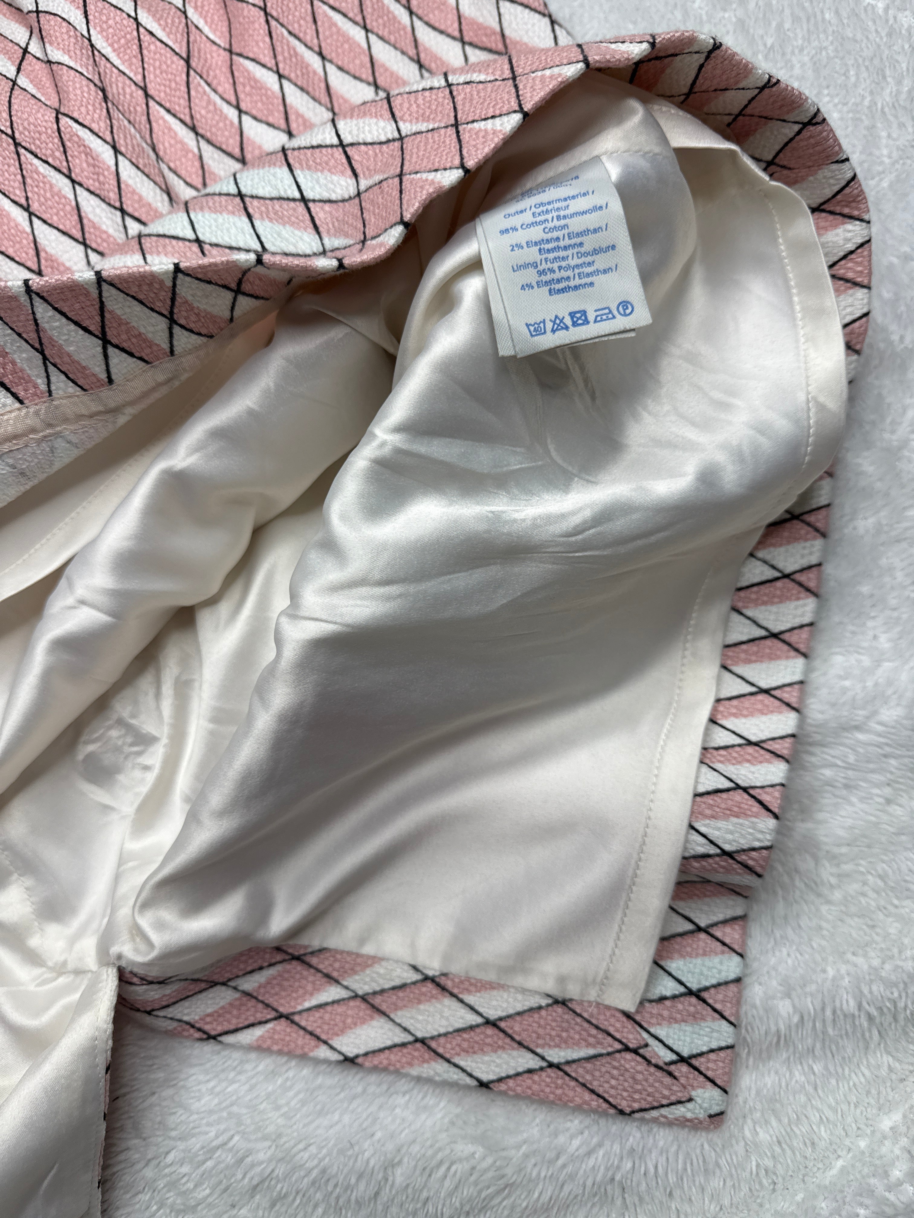 Boden Pink Geometric Print Dress (XL)