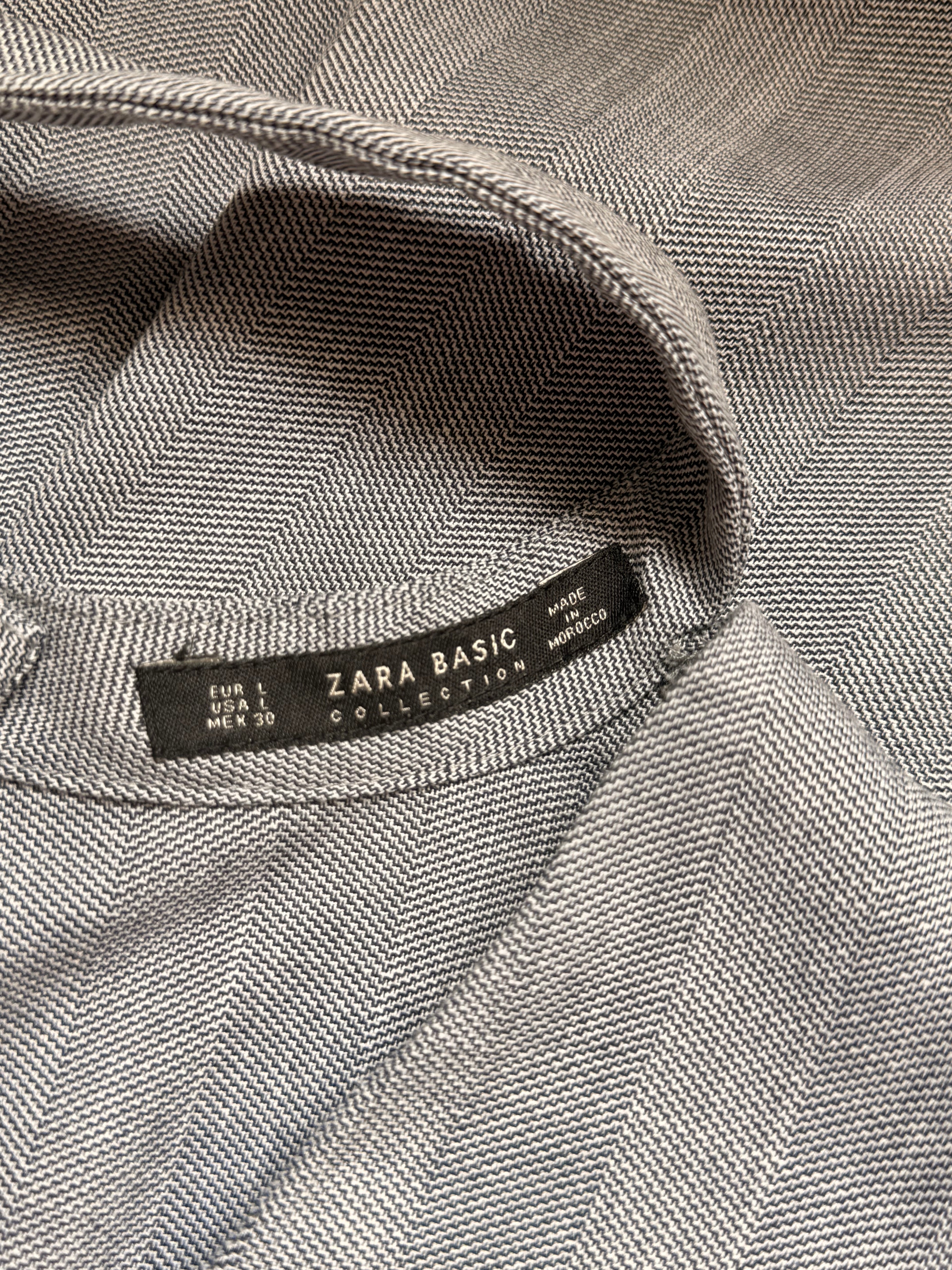 Zara Basic Grey Choker Neck Shift Mini Dress – Size Large | EUR L / US L | Office & Smart Casual