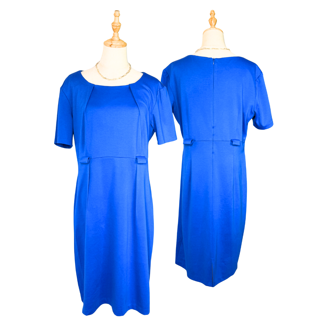 IPOPSY Vibrant Blue Day Dress | UK 16 (Preloved)