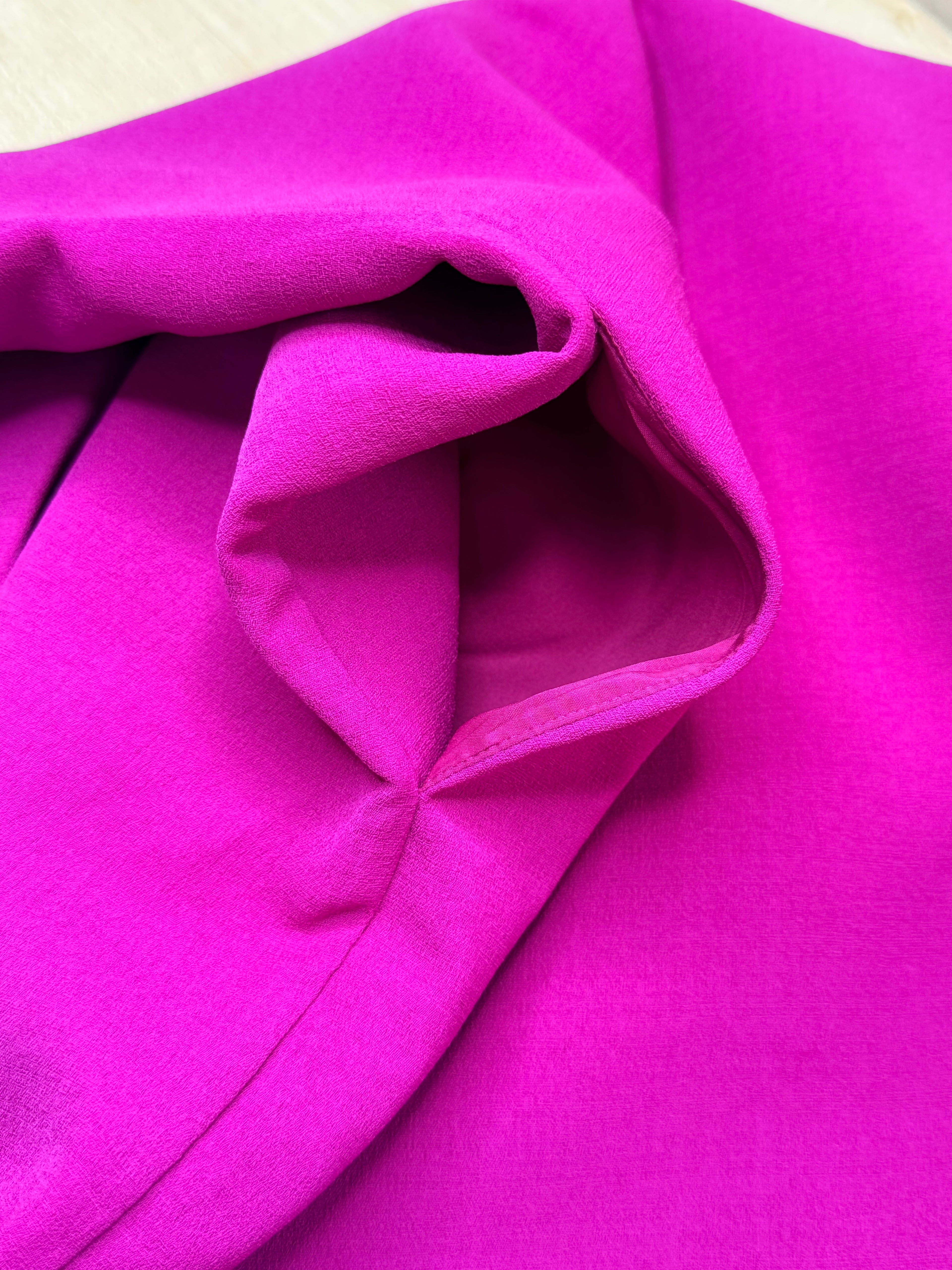 Adolfo Dominguez Fuchsia Pink V-Back Shift Dress (Size S / EUR 38)