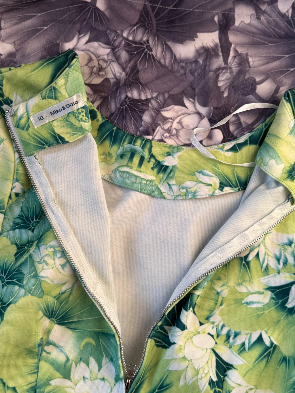 Mika & Gala Neon Floral Print Pencil Dress | UK 10