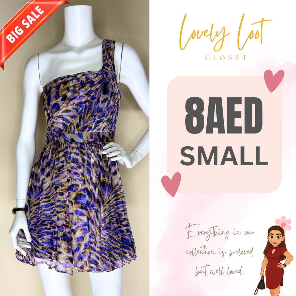 Forever New One-Shoulder Animal Print Dress