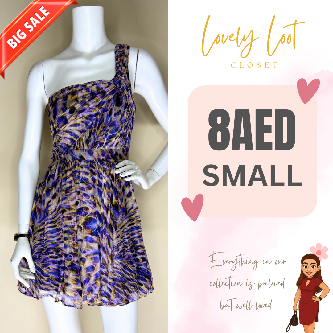 Forever New One-Shoulder Animal Print Dress