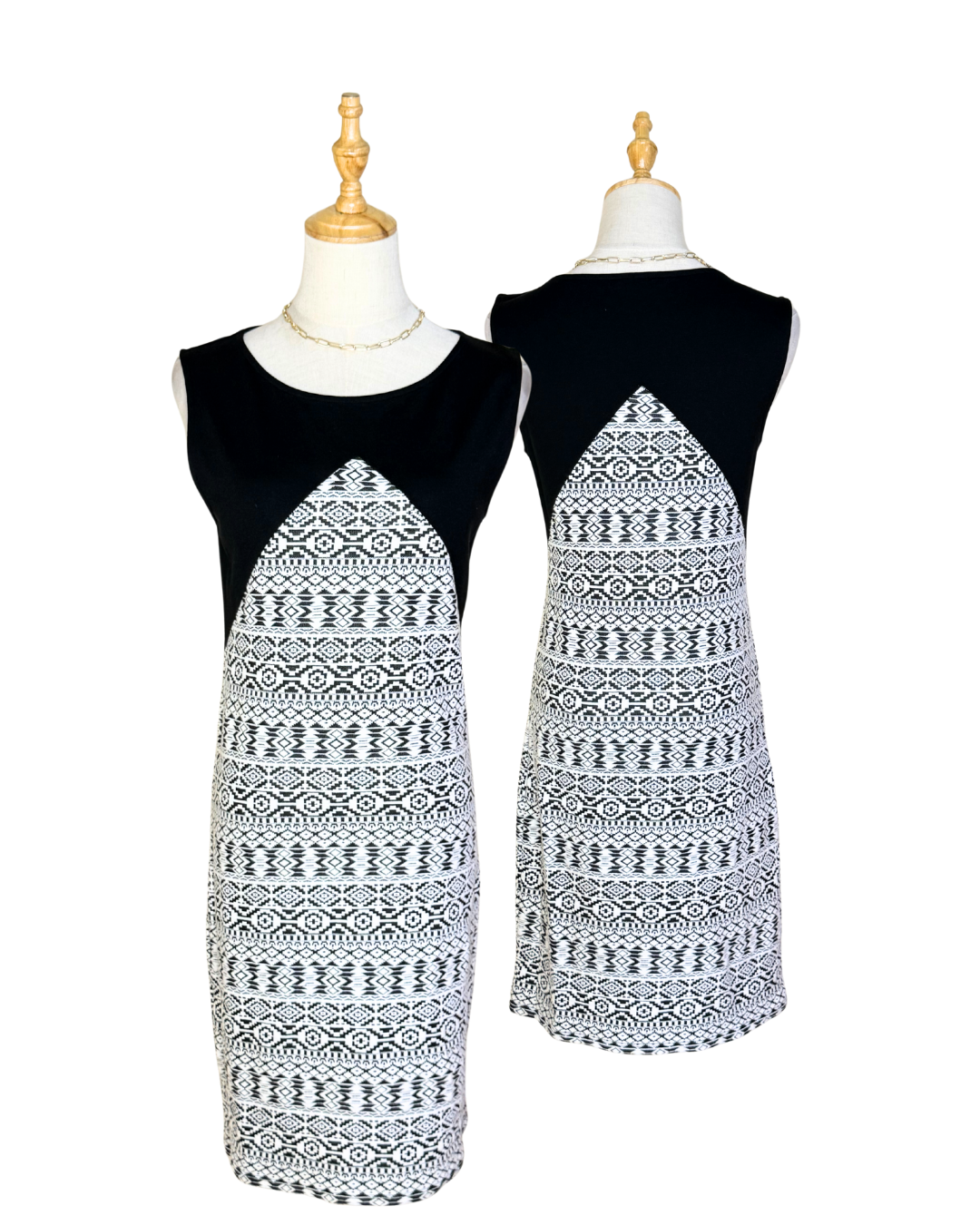 🇫🇷 Parisian Chic: NAF NAF Printed Dress (Size S)