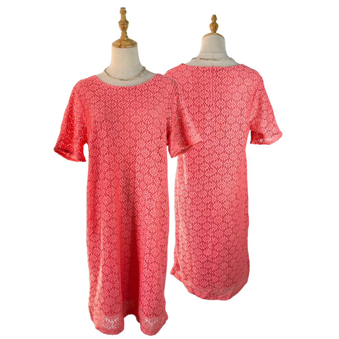 George Preloved Lace Shift Dress UK 16 - Affordable Luxury Secondhand Fashion UAE