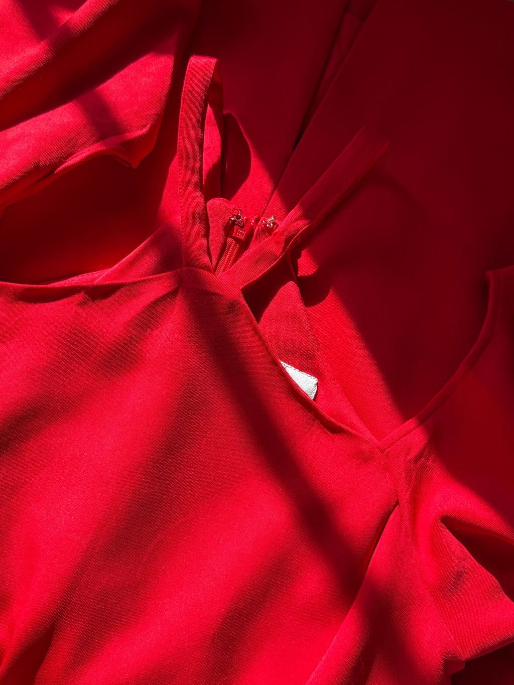 Stunning Preloved COAST Red Bodycon Dress - UK 10 for 25 AED!