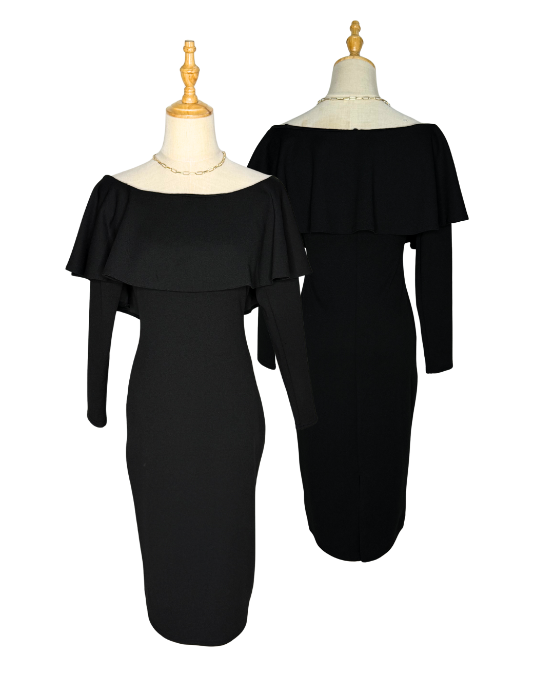 🖤 ADLIB Off-Shoulder Black Dress