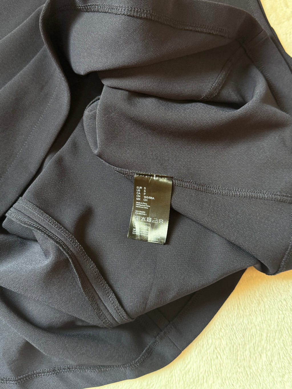 H&M Navy Blue Sleeveless A-Line Dress (Size S)