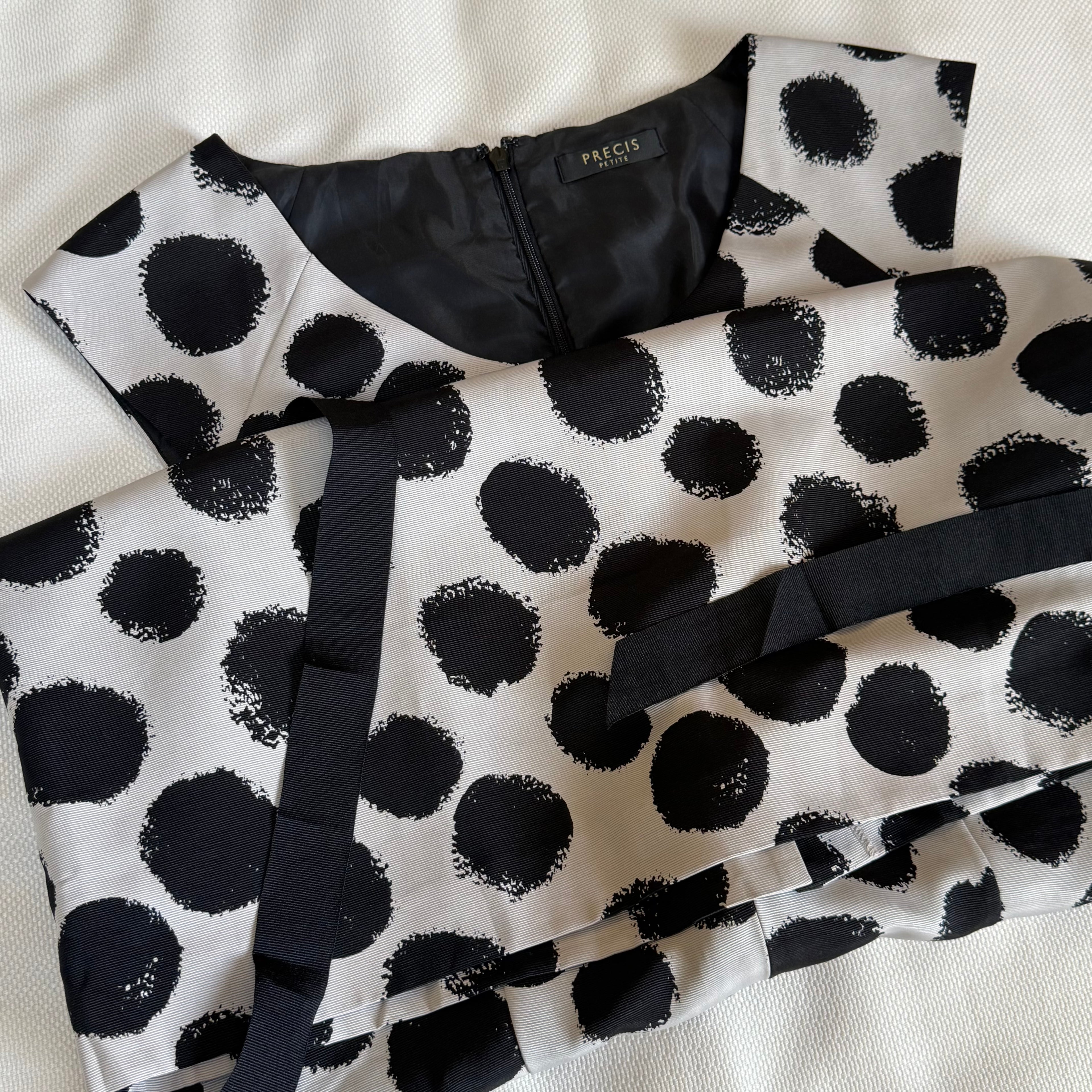 Black & White Polka Dot Dress (XL)