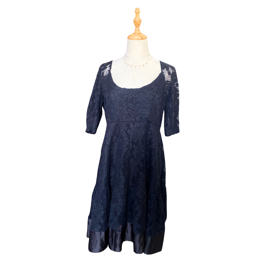 Lace Tiered Mini Dress