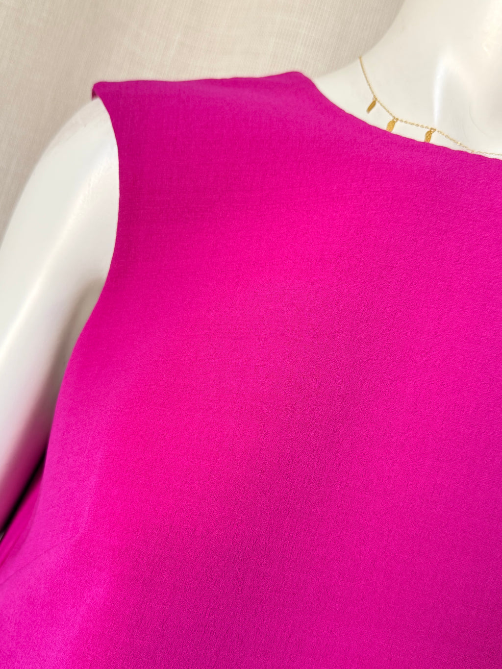Adolfo Dominguez Fuchsia Pink V-Back Shift Dress (Size S / EUR 38)