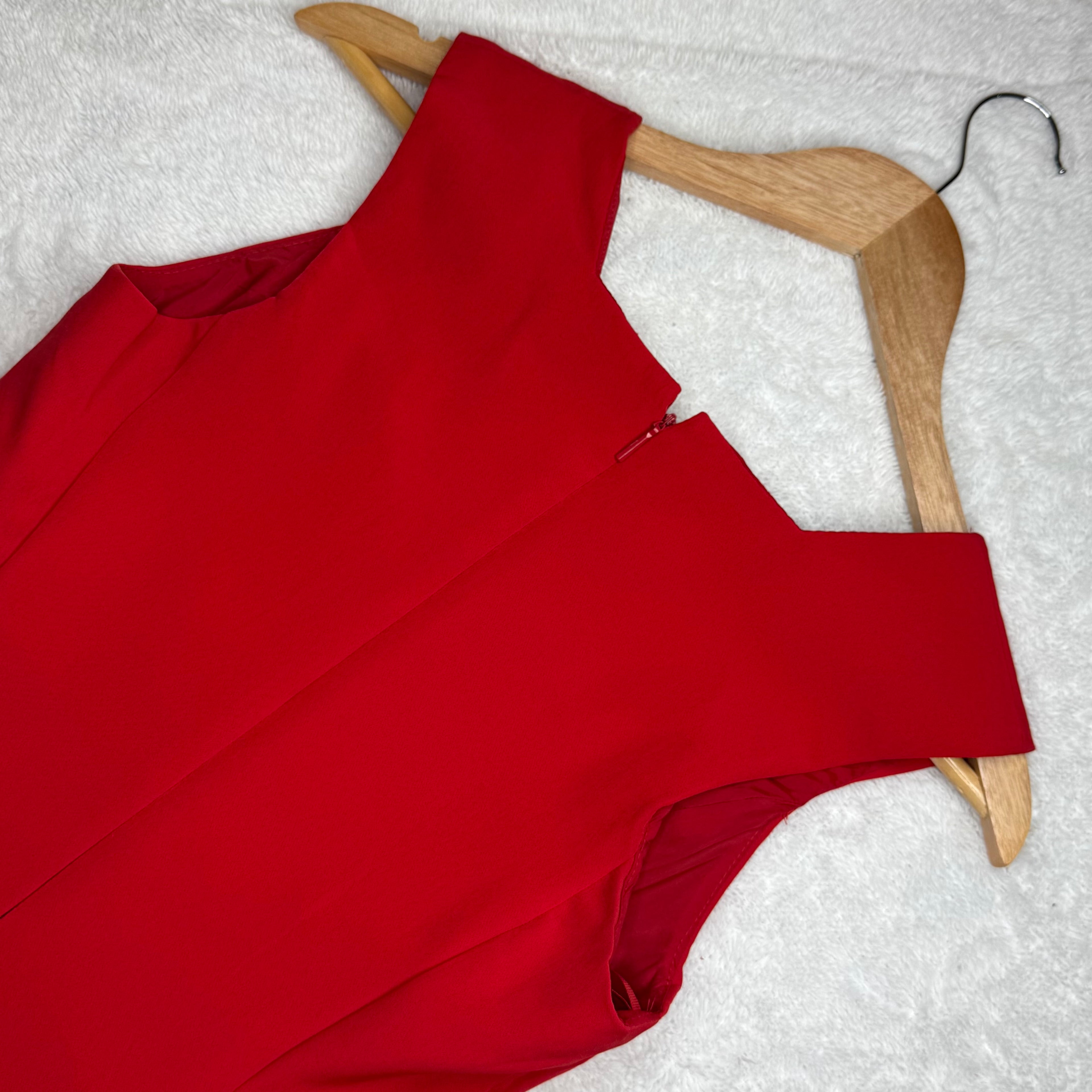 Mango Basics Red Mini Dress