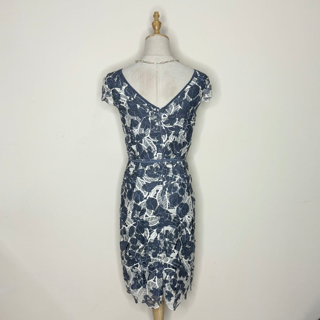 Esprit Navy & White Lace Sheath Dress