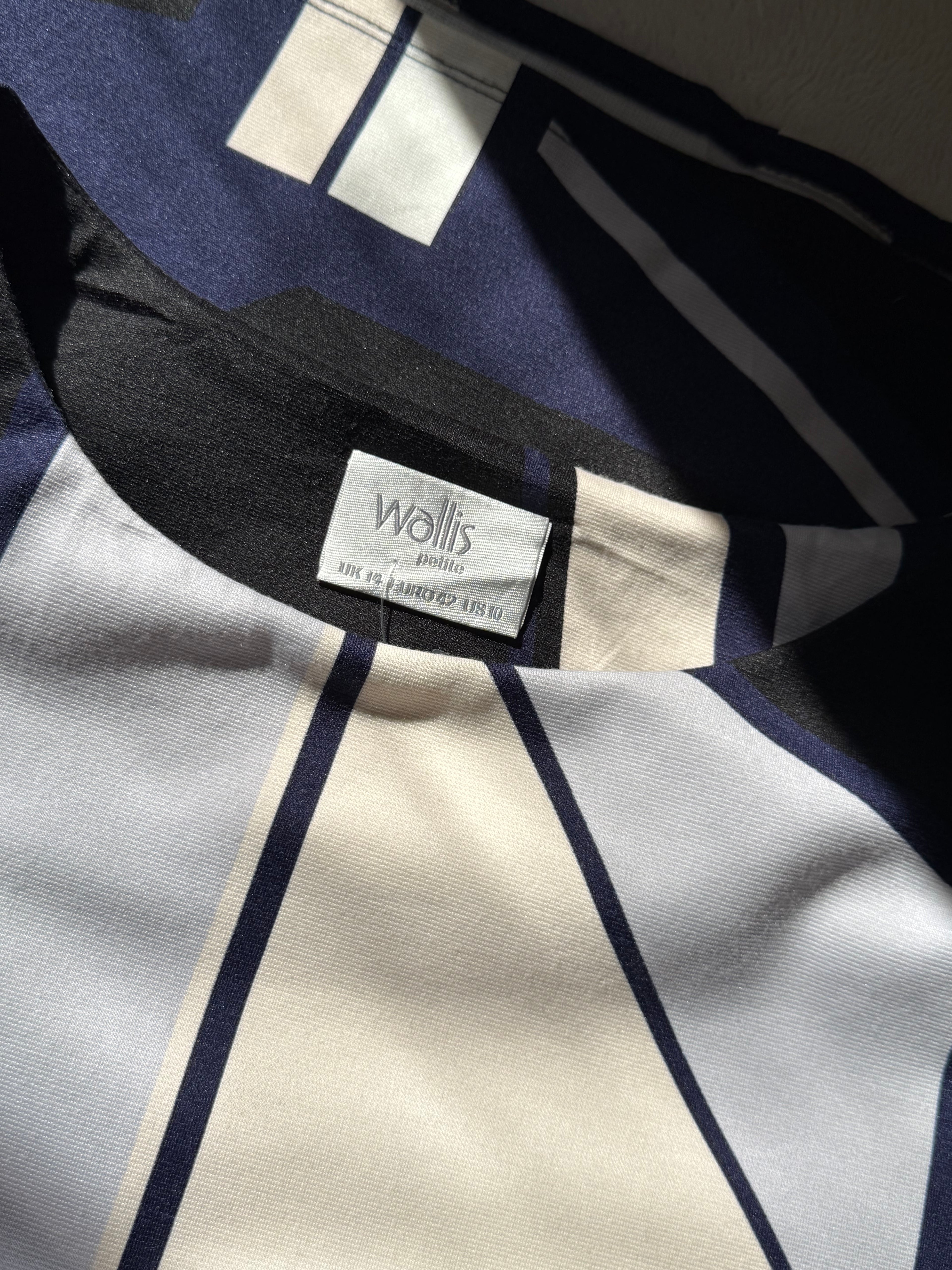 Comfortable WALLIS Abstract Print Tunic Dress - UK 14