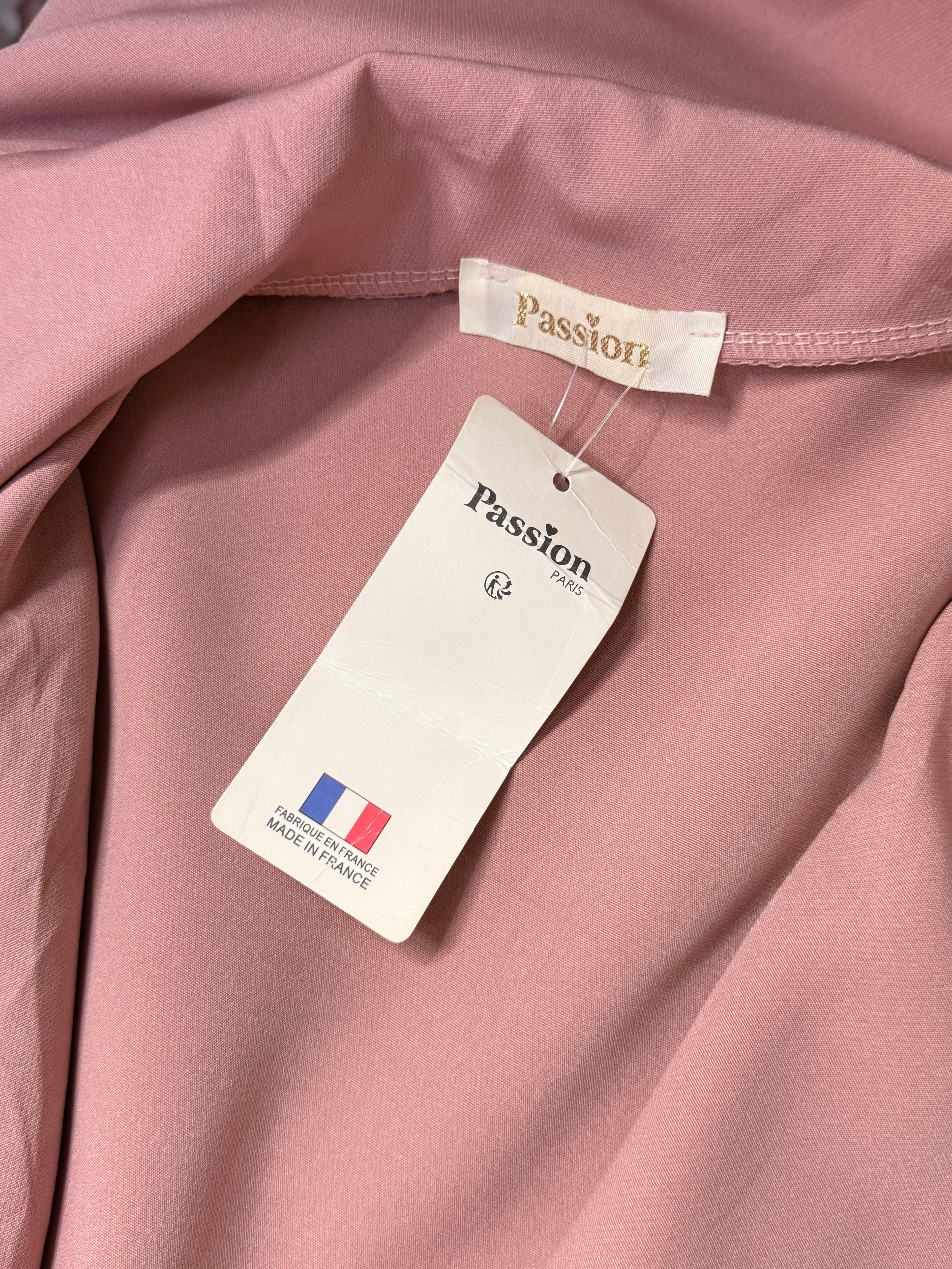 Passion Paris Rose Pink Drawstring Trench Midi Dress – Size M / UK 10 | NWT