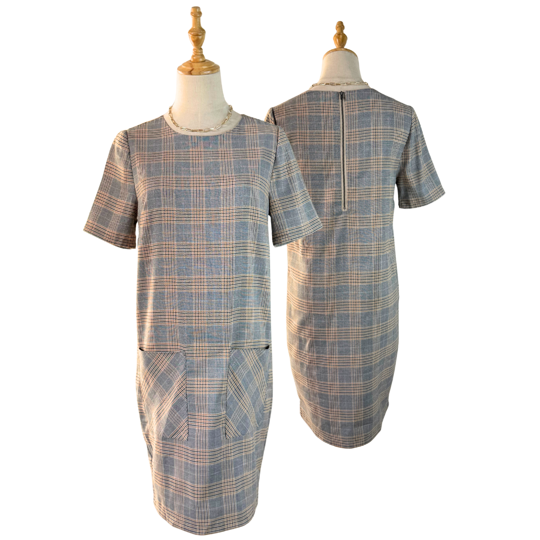 Chic NEXT Plaid Tunic Dress - Preloved UK 8