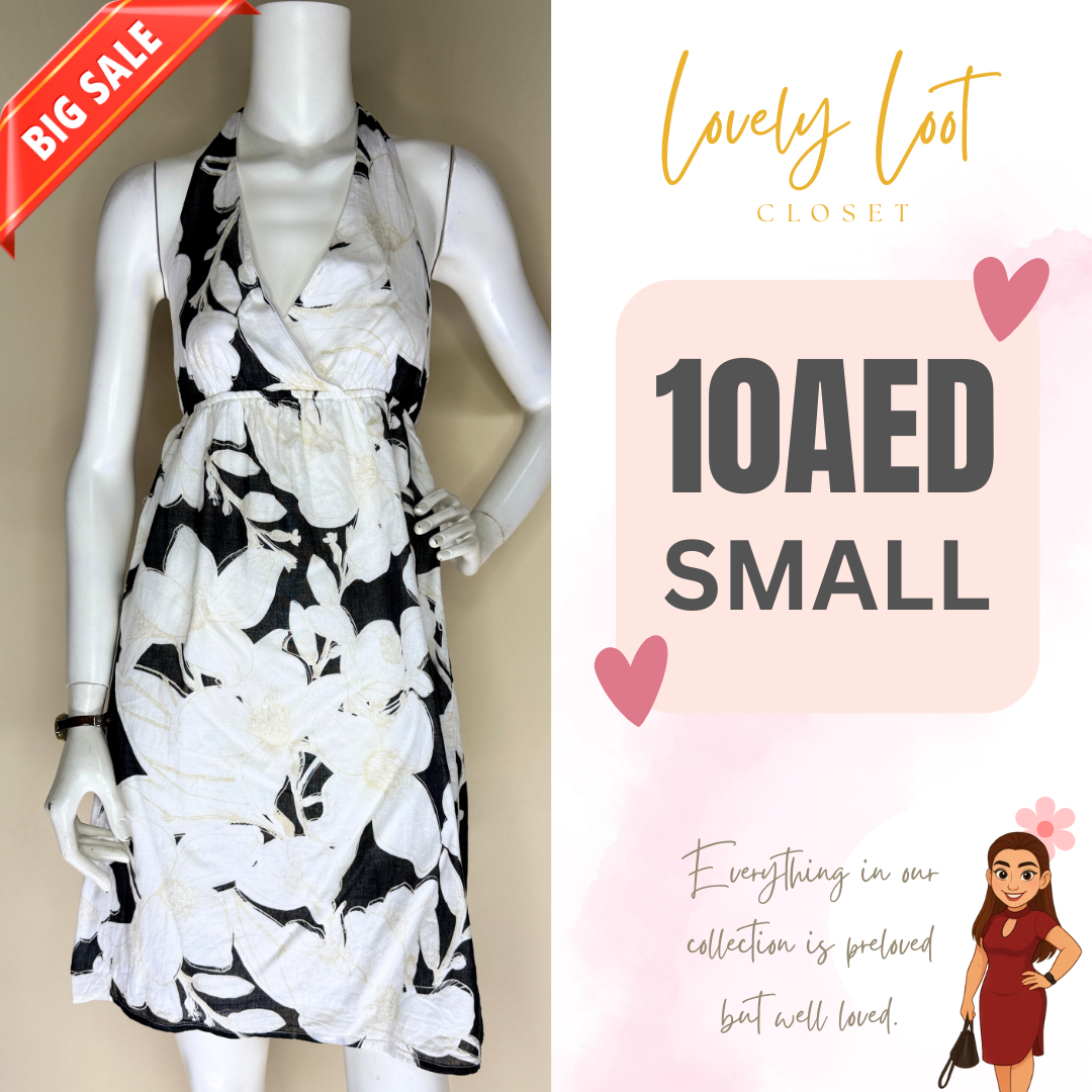 Floral Halter Neck Dress