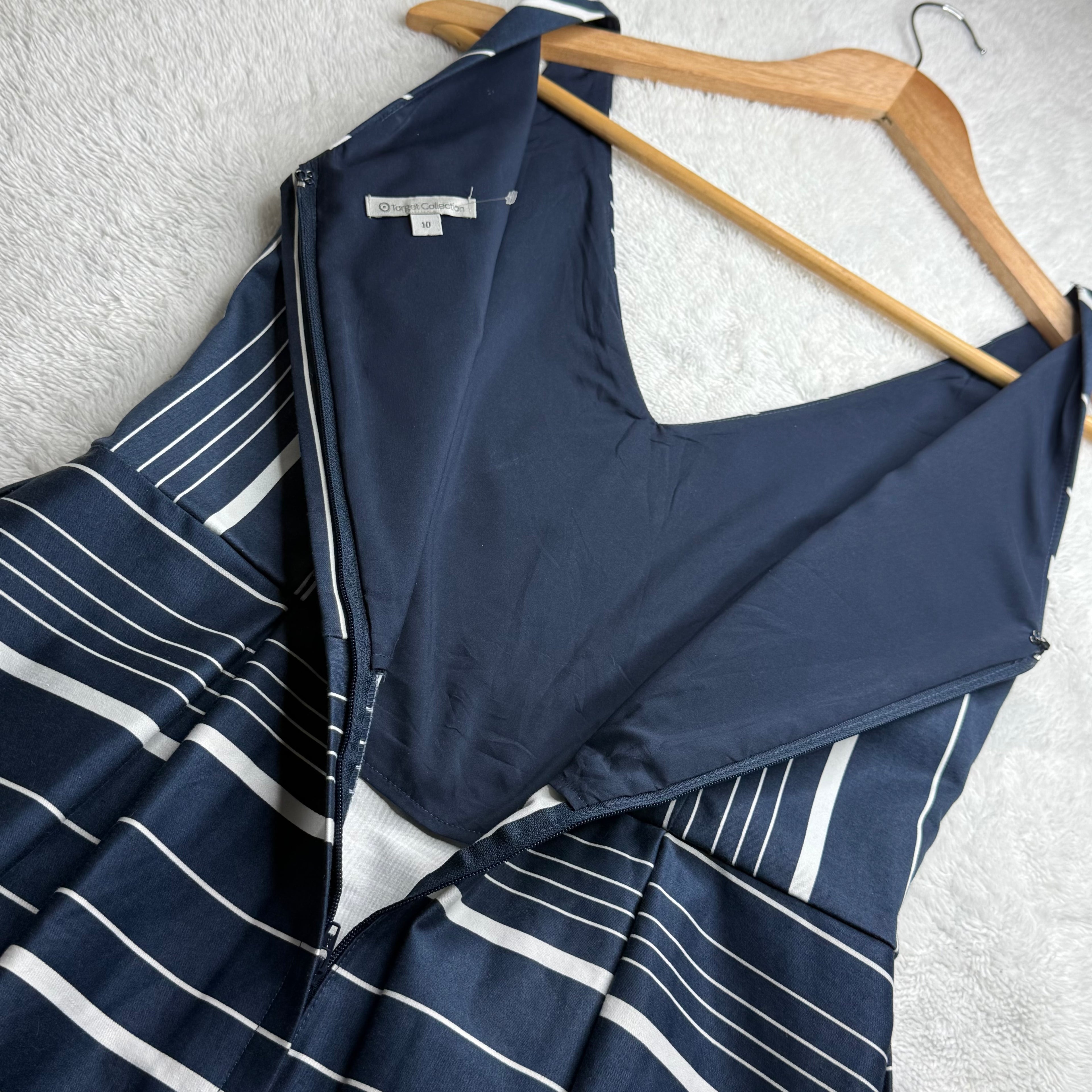 Target Collection Navy & White Striped Dress