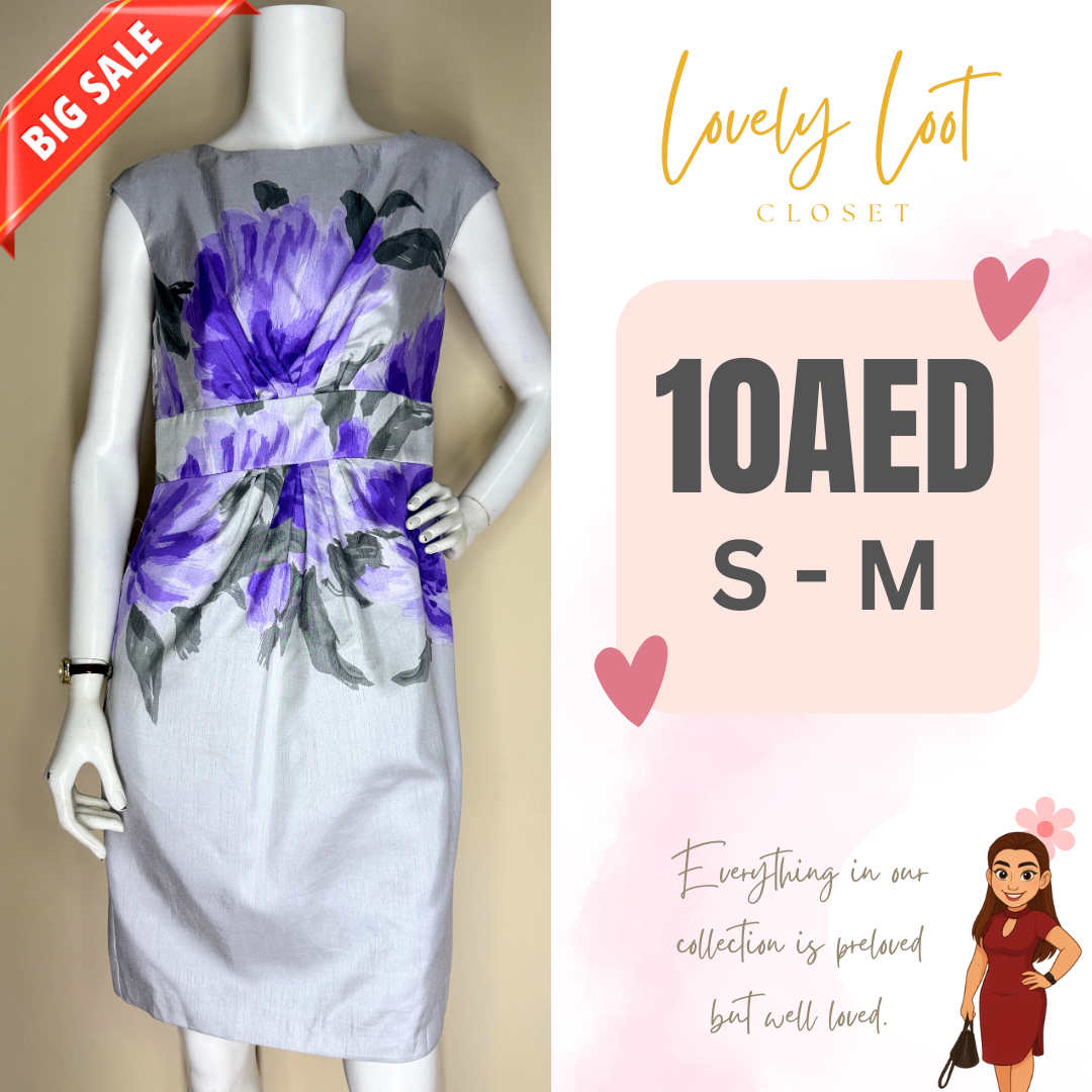 Floral Print Sleeveless Sheath Dress