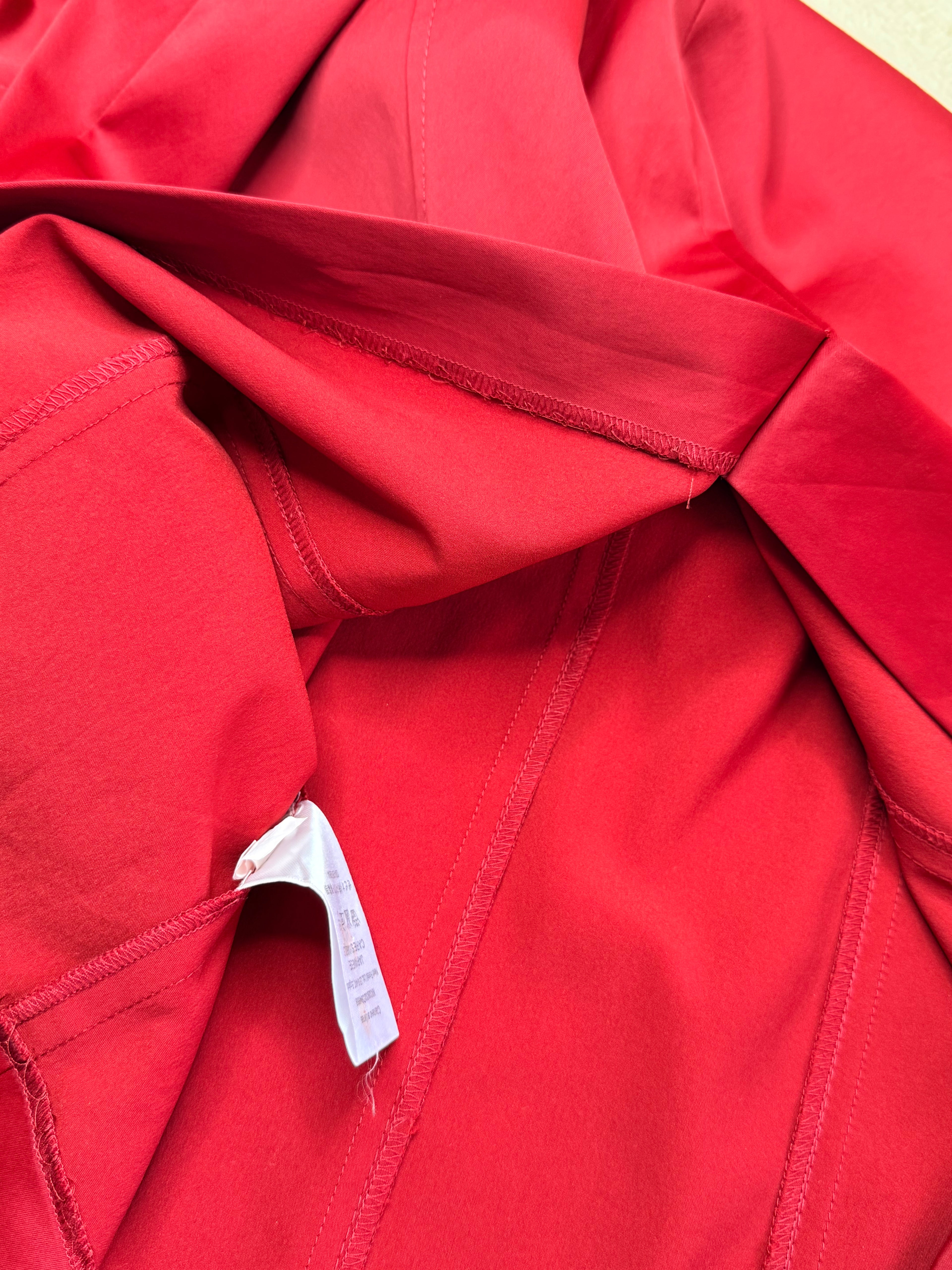 Next Strapless Panel-Stitched Red Midi Sheath Dress (Size UK 14 / EUR 42)
