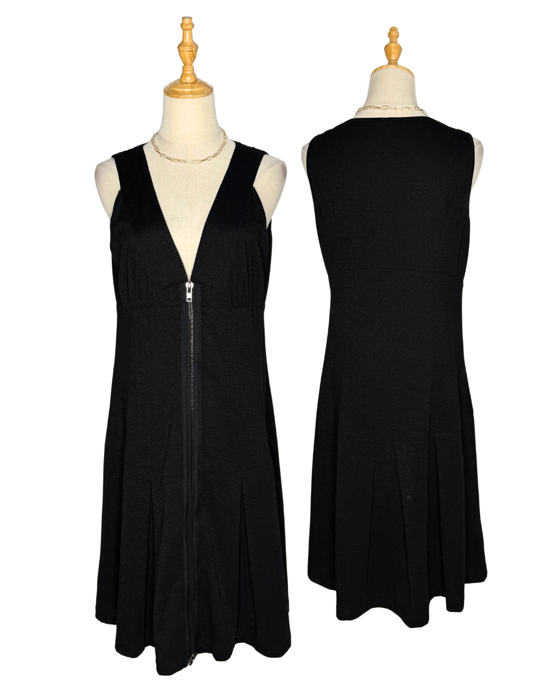 🖤 Classic Chic: Unbranded Preloved Black Midi Dress