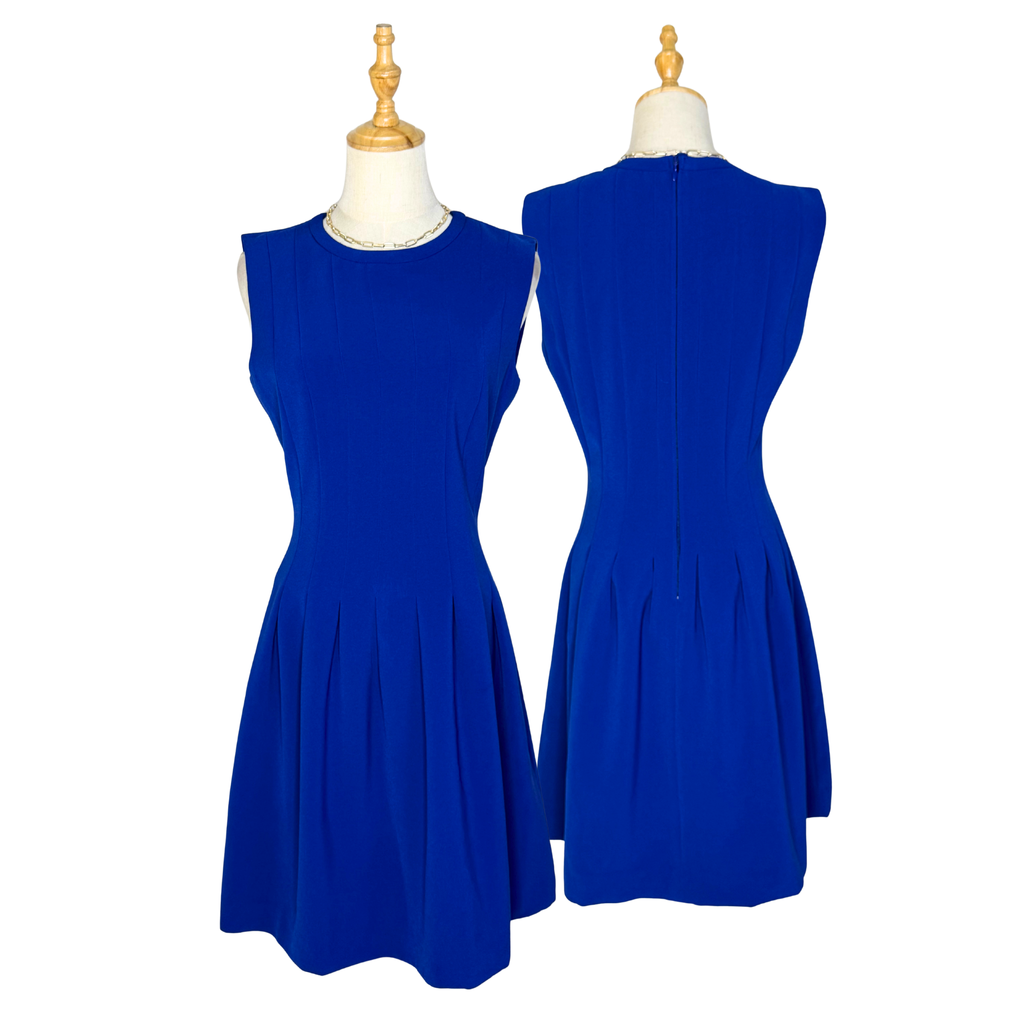 H&M NWT Royal Blue Fit & Flare Dress (US 8)