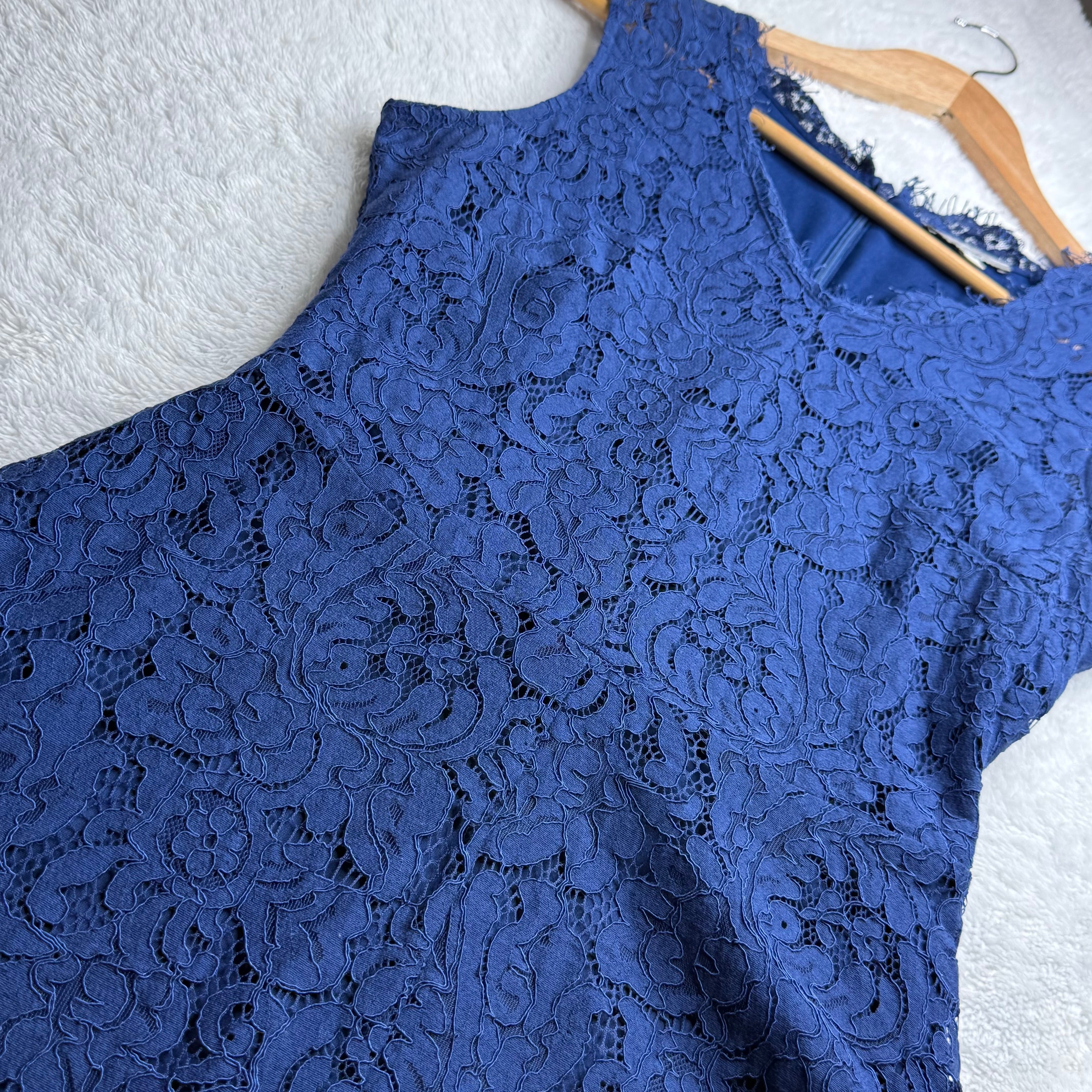 Target Collection Navy Blue Lace A-line Dress