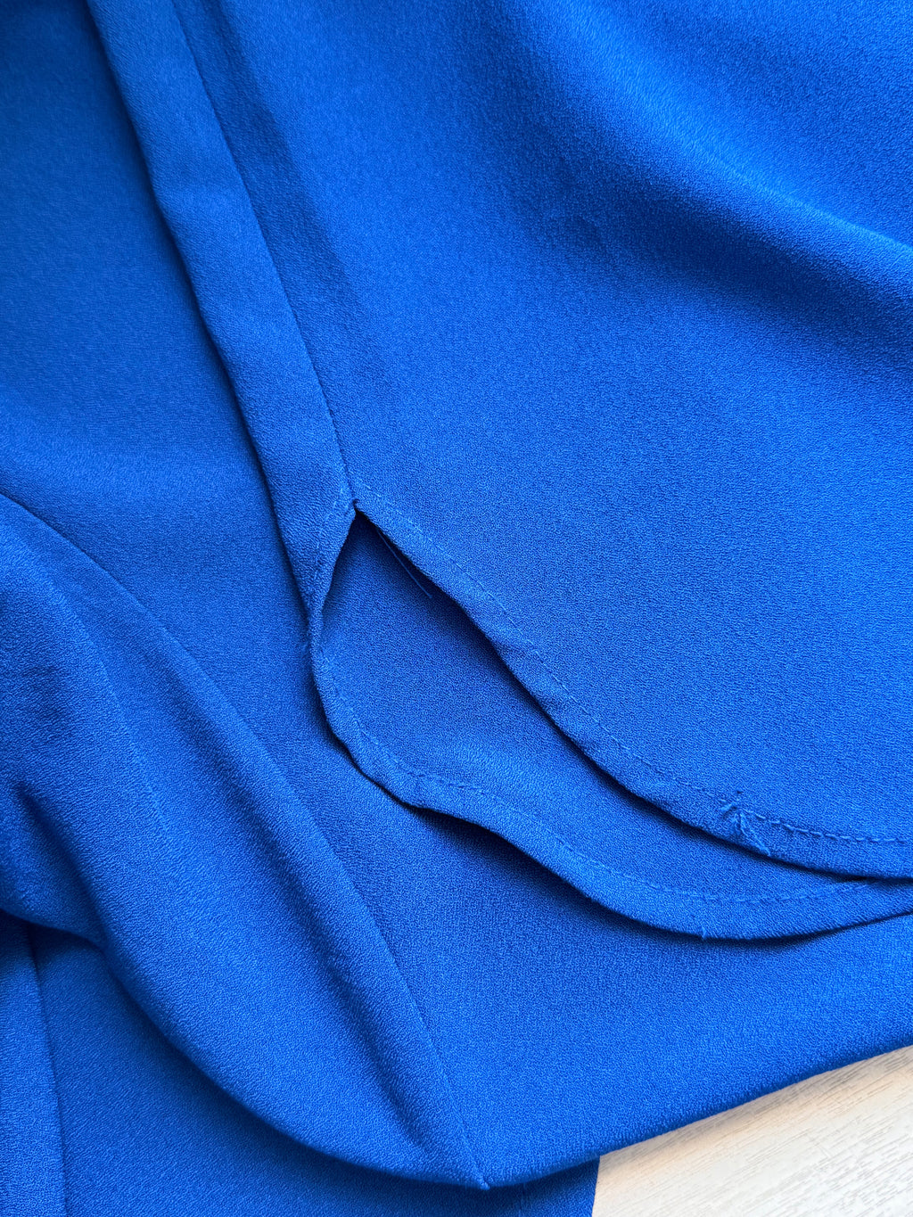 Roulette Royal Blue V-Neck Shift Dress