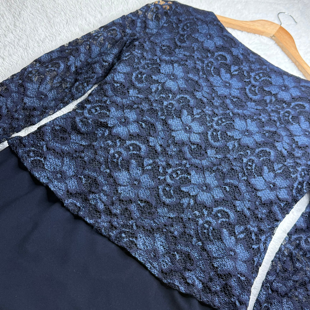 Joseph Ribkoff Navy Blue Lace Dress