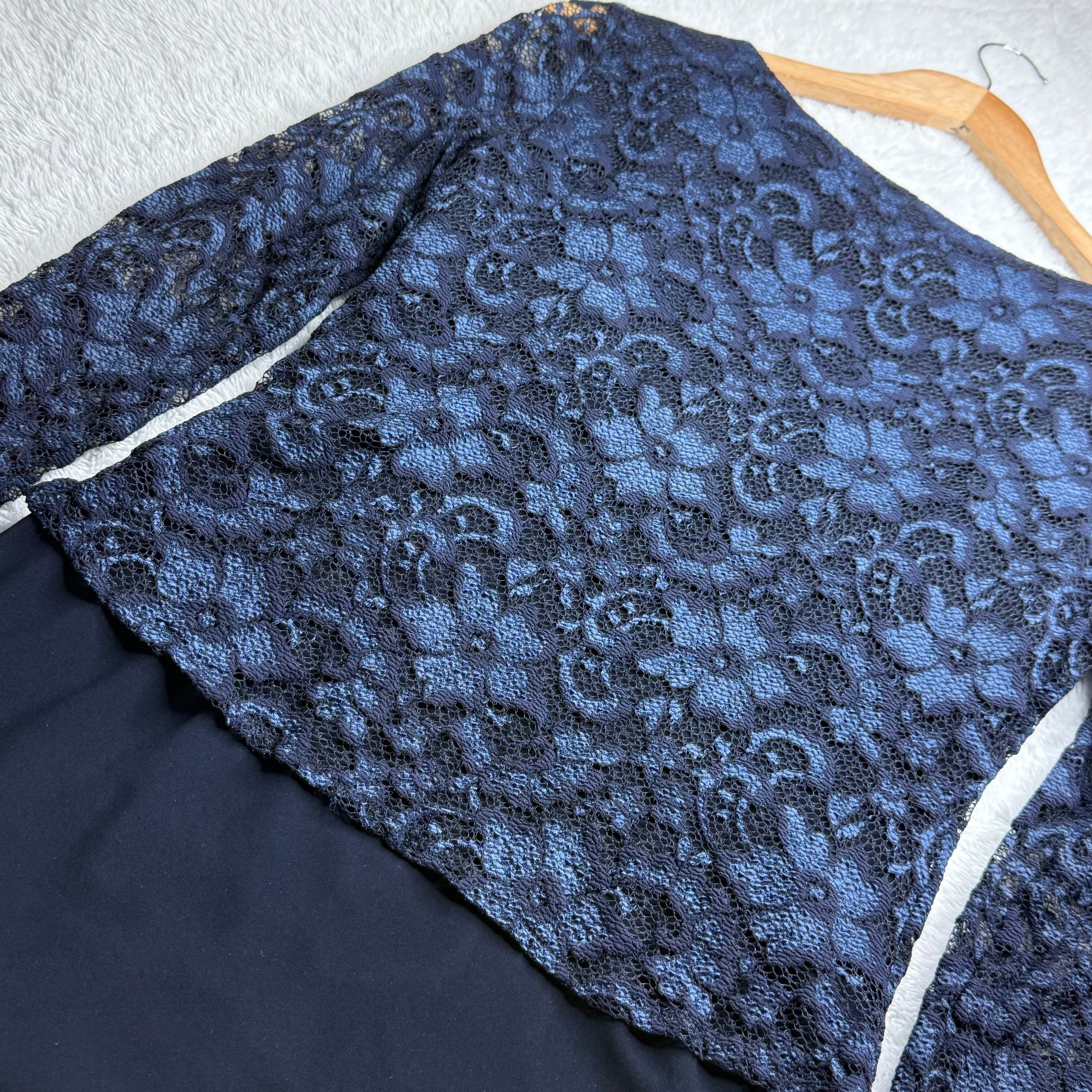 Joseph Ribkoff Navy Blue Lace Dress