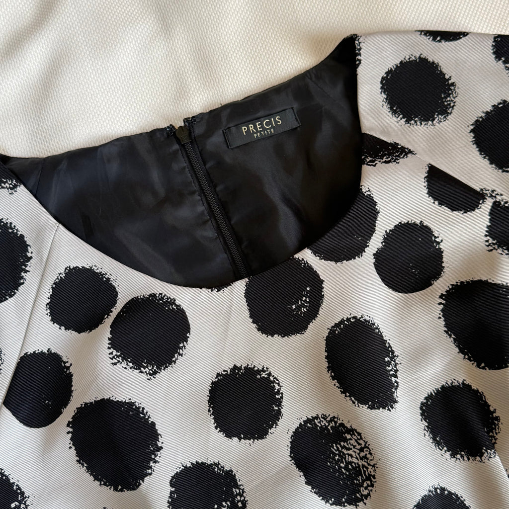 Black & White Polka Dot Dress (XL)