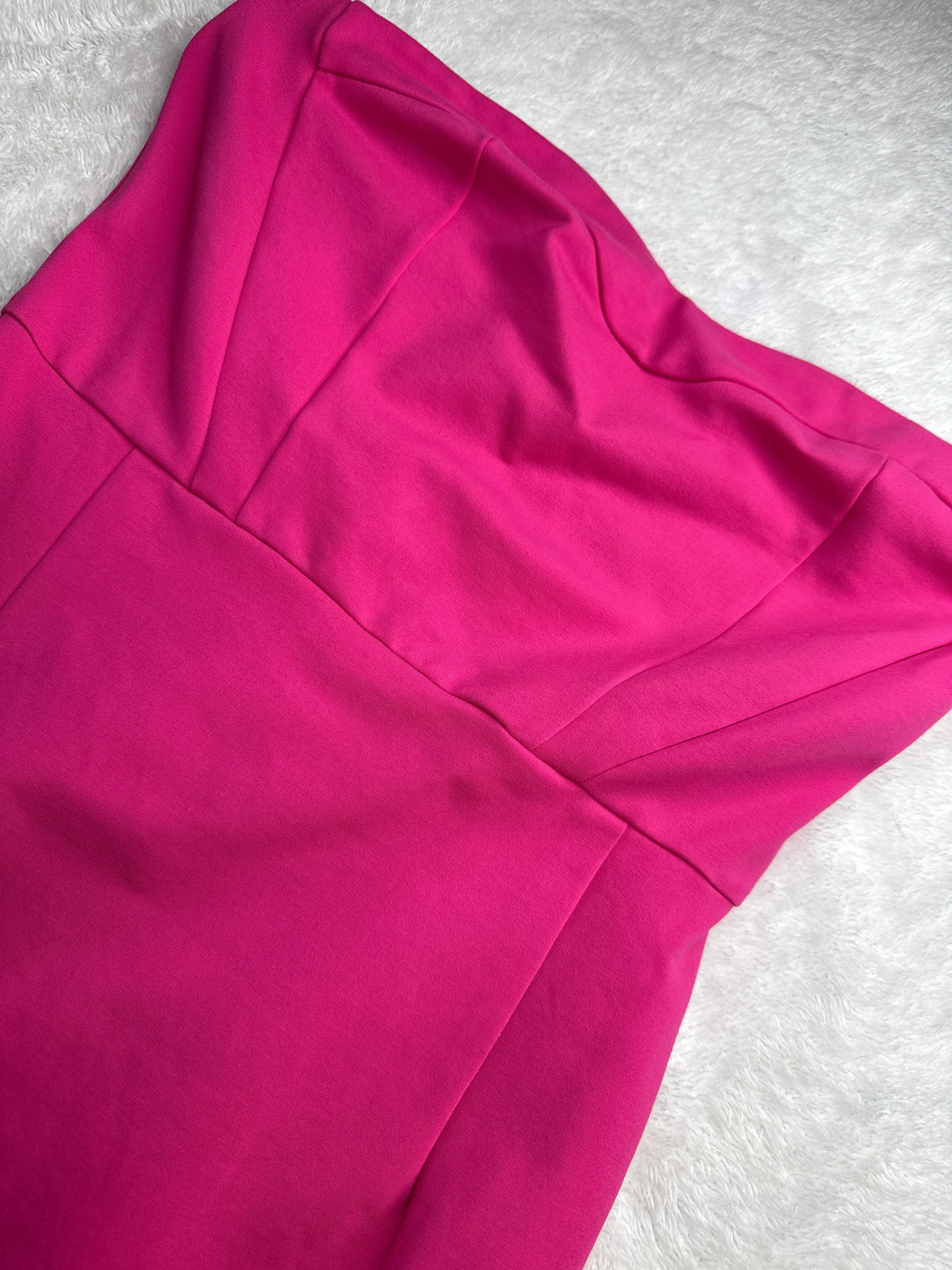 Hollister California Fuchsia Strapless Mini Dress (Medium)