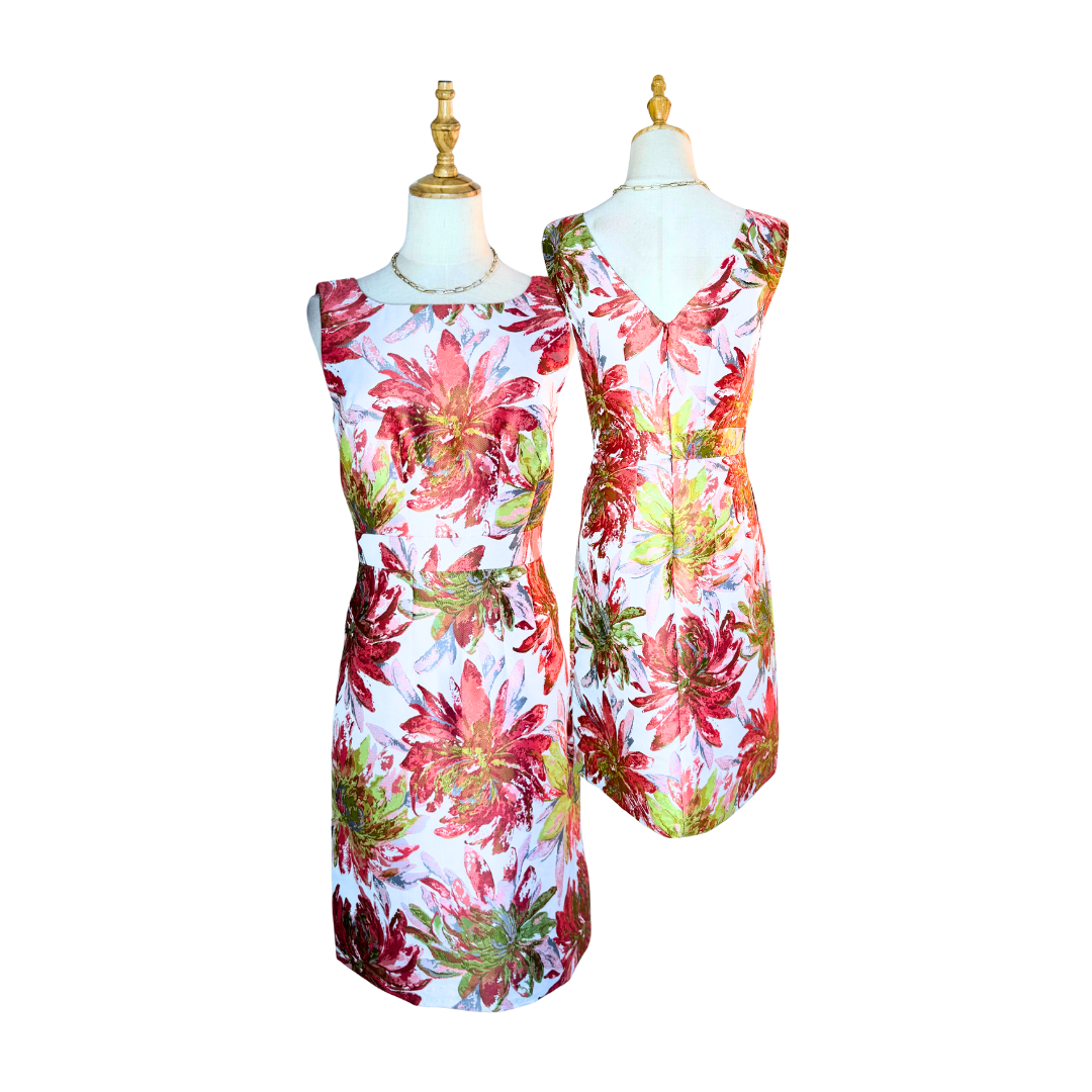 Laura Ashley Sleeveless Floral Sheath Dress | UK 8 | WITH TAG