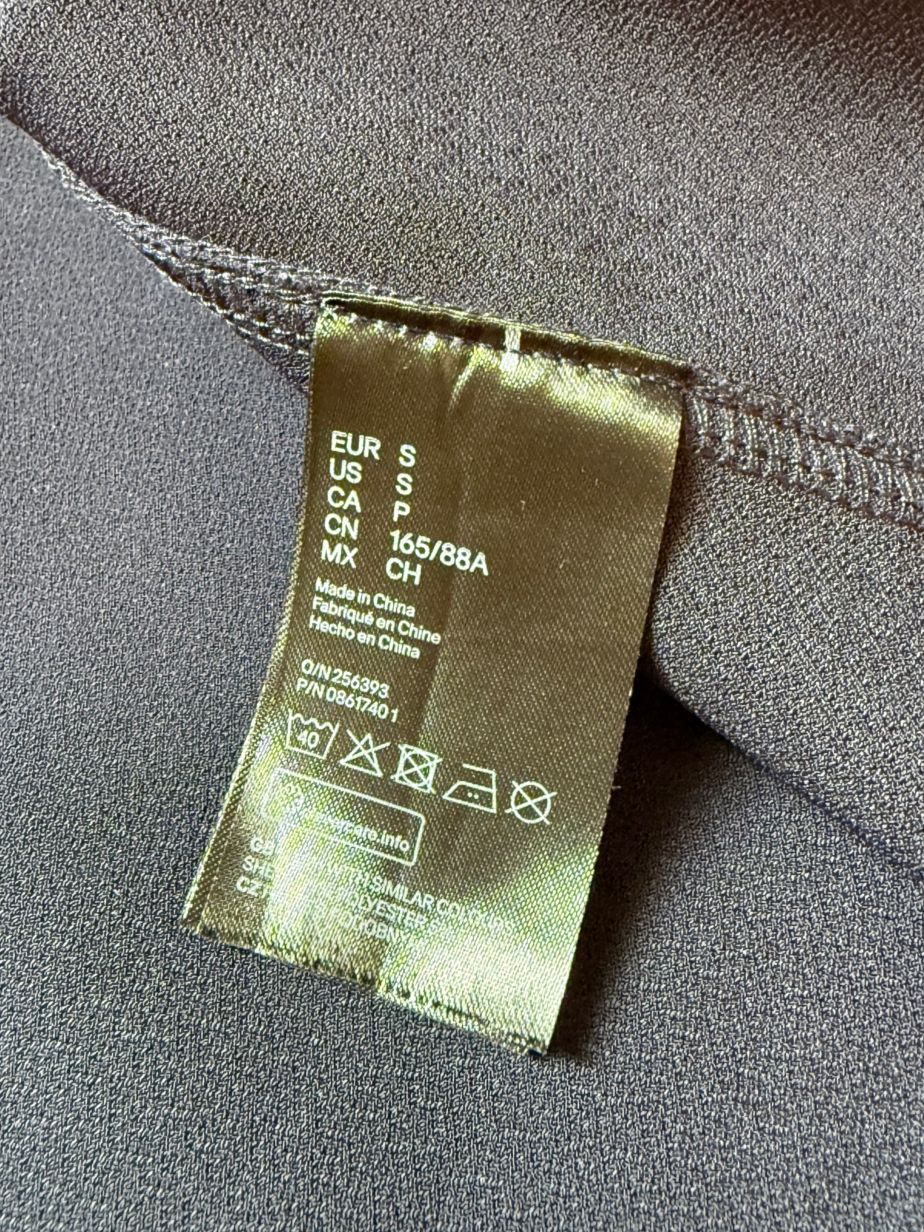 H&M Navy Blue Sleeveless A-Line Dress (Size S)