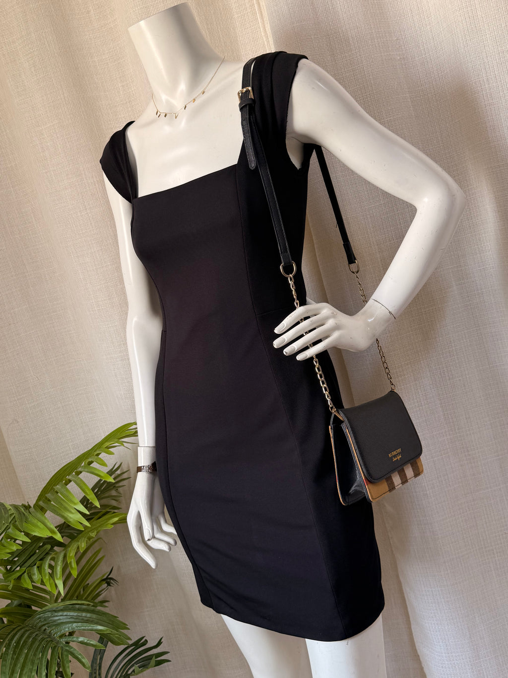 Mango Collection Black Sheath Dress | Size S