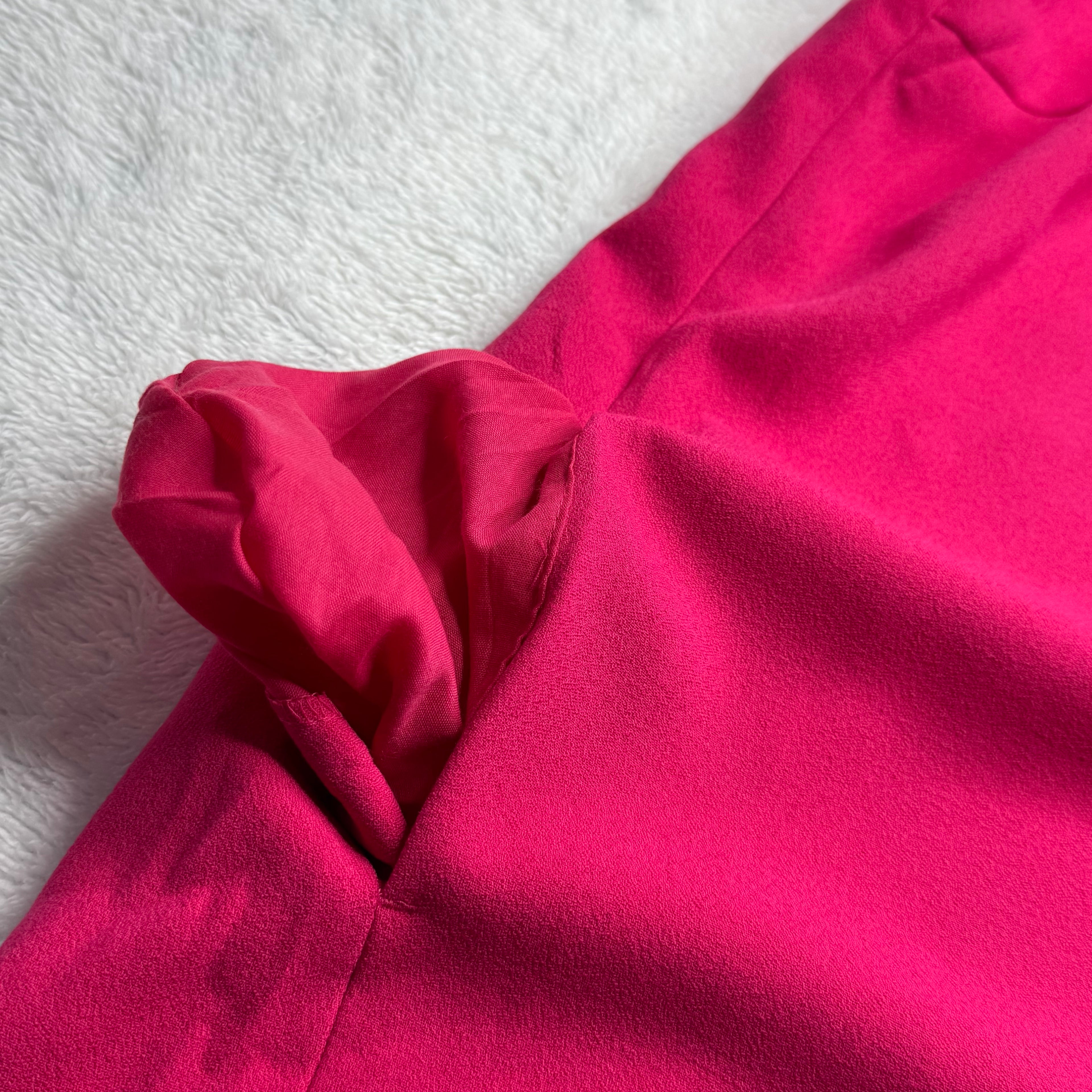 Next Bold Pink V-Neck Sleeveless Midi Dress