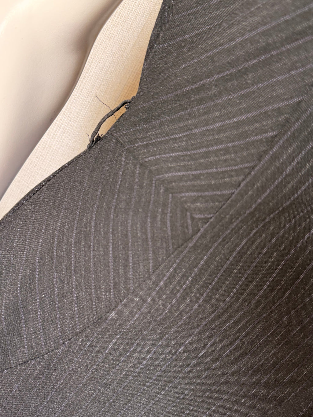 Warehouse Black Pinstripe Sheath Dress with Ruffle Sleeves – UK 12 | Office & Occasion Wear