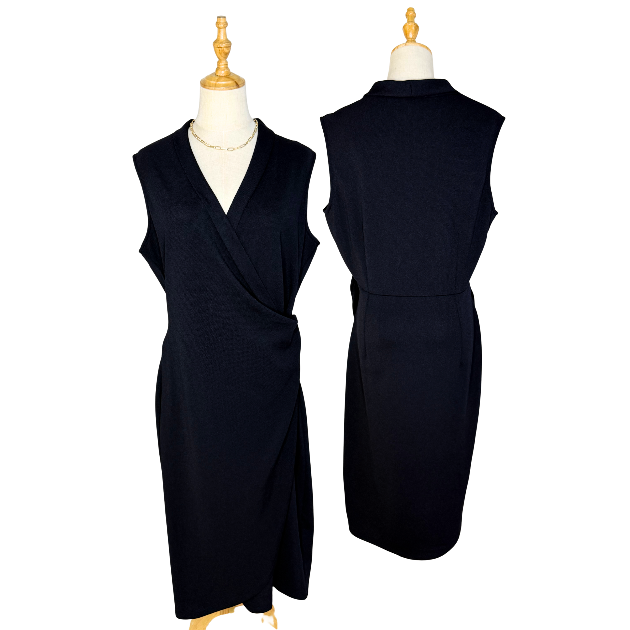 Phase Eight Plus Size Navy Wrap Dress (UK 18)