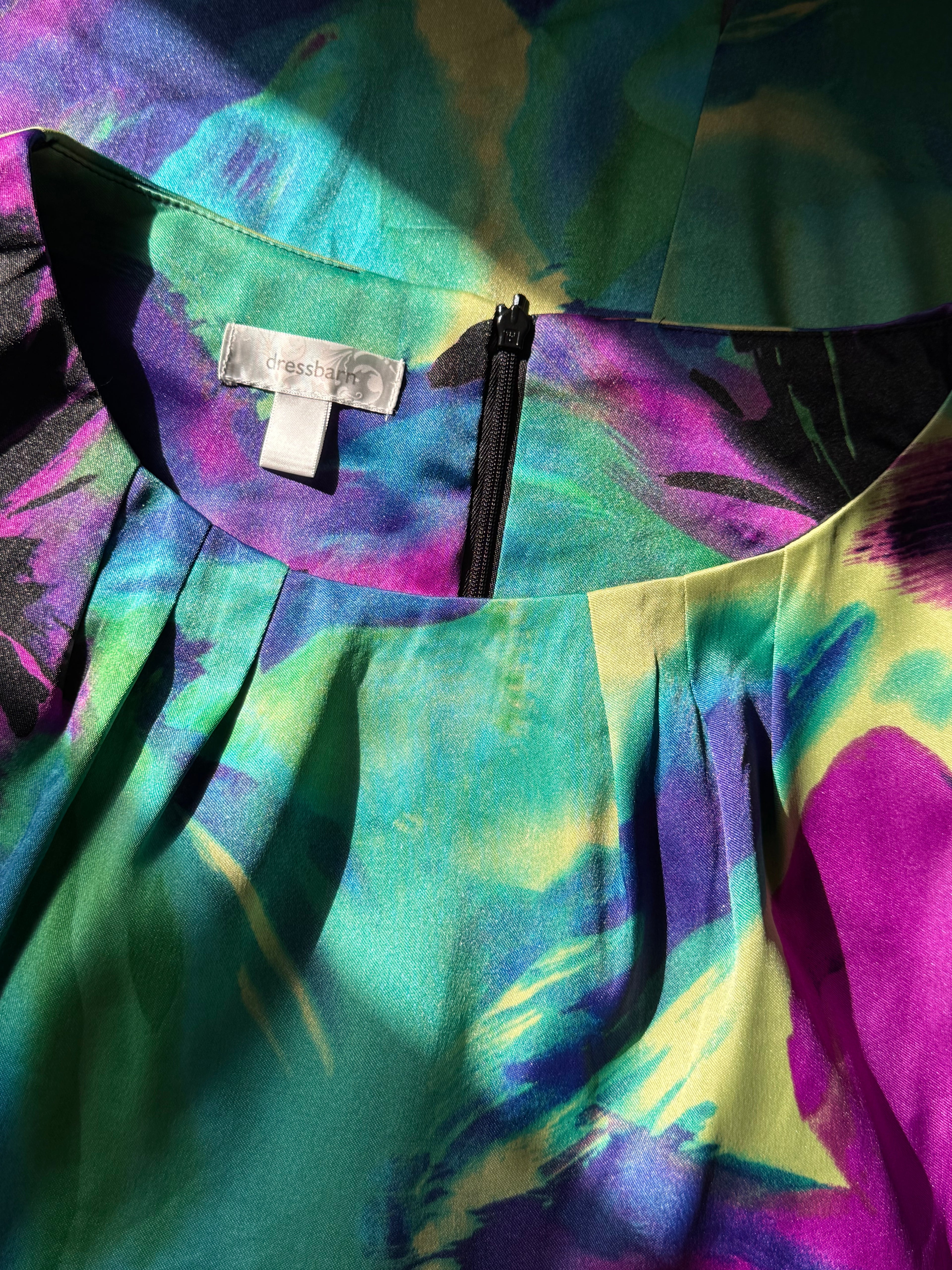 DRESS BARN Abstract Floral Statement Dress | UK 8 (Preloved)