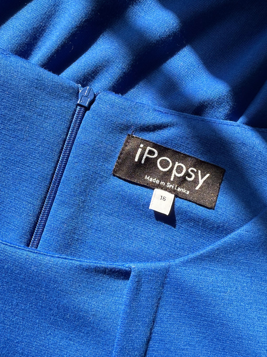IPOPSY Vibrant Blue Day Dress | UK 16 (Preloved)