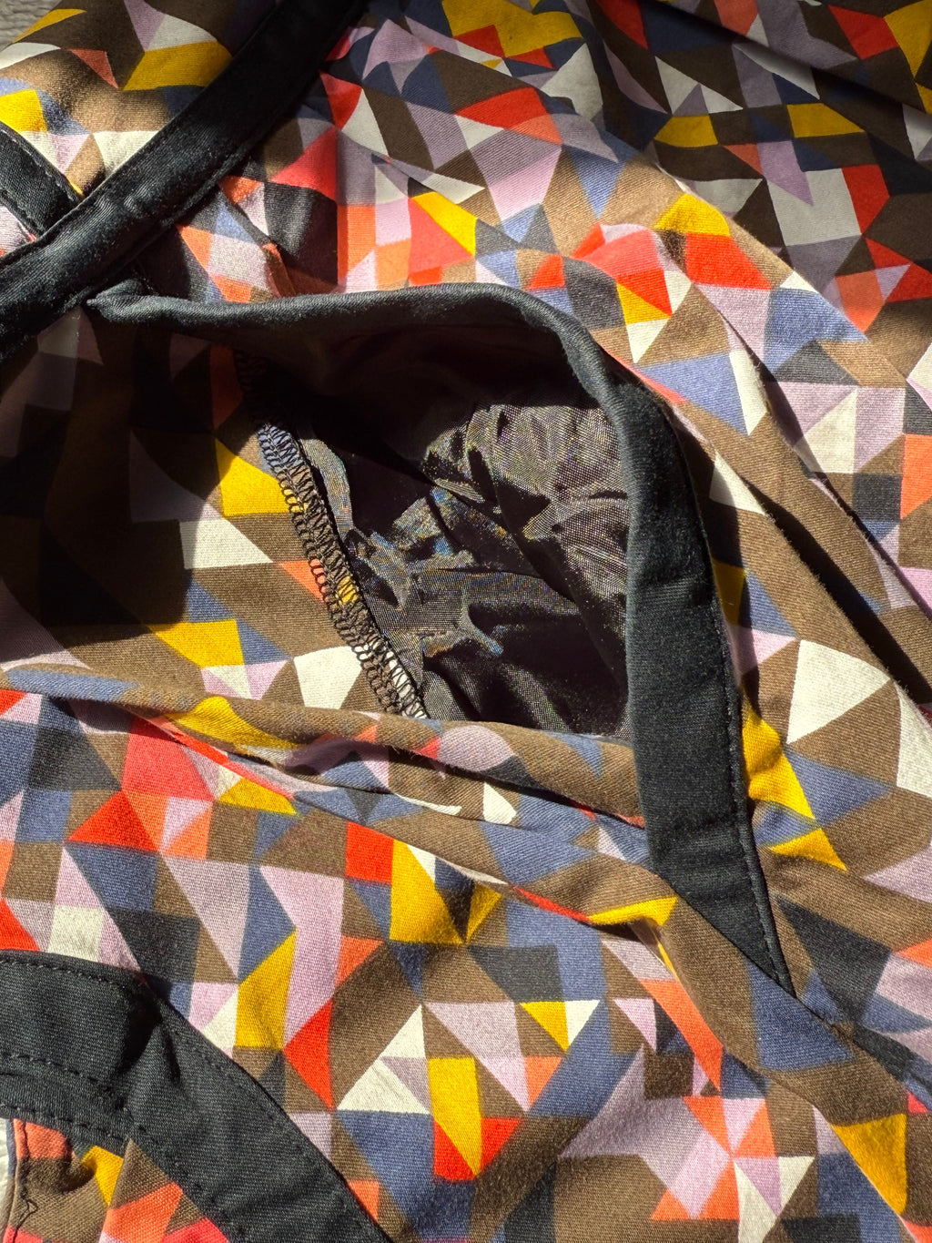 Marks & Spencer Geometric Print Mini Dress - Multi-Color, UK 8 - Preloved