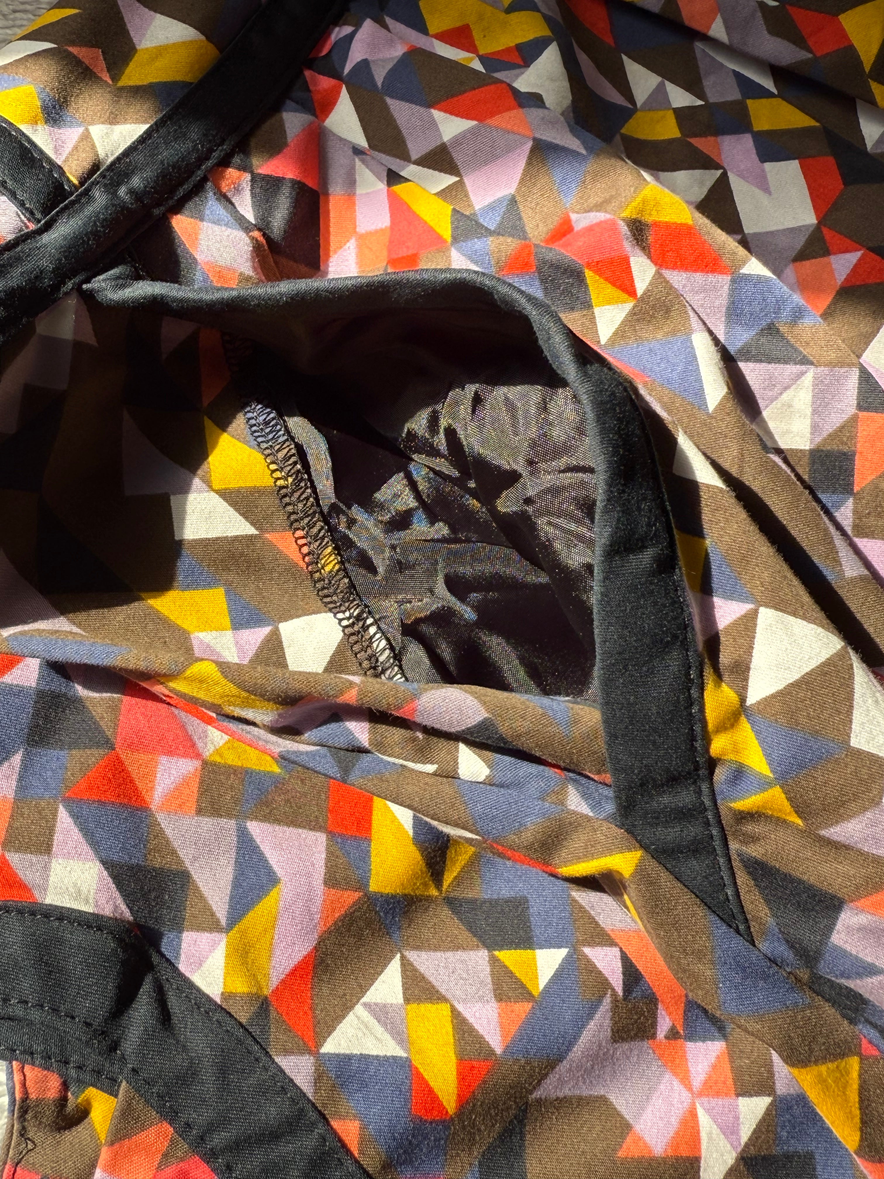 Marks & Spencer Geometric Print Mini Dress - Multi-Color, UK 8 - Preloved