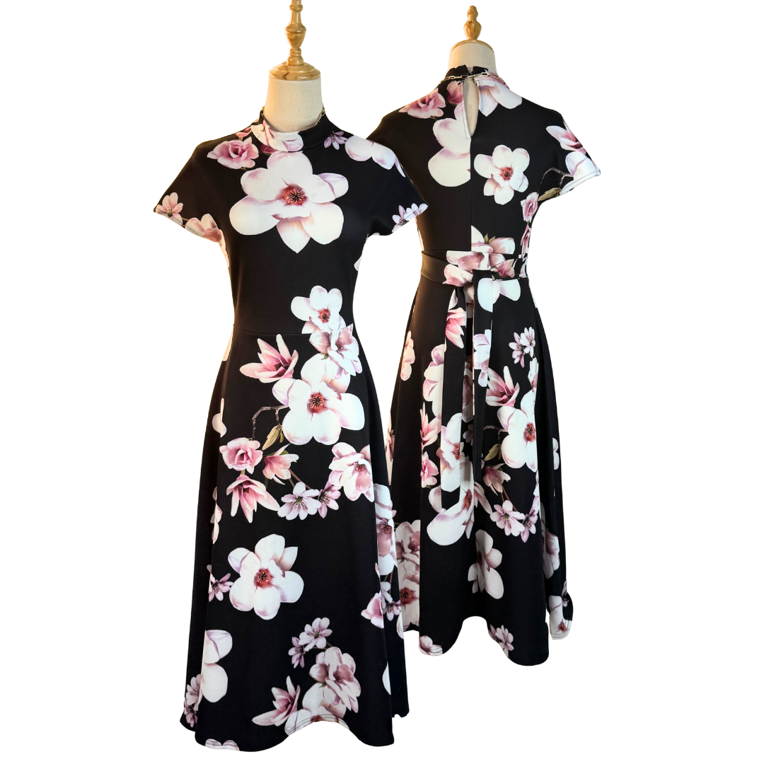 Elegant Preloved BOOHOO Floral Midi Dress - UK 8 for 25 AED!