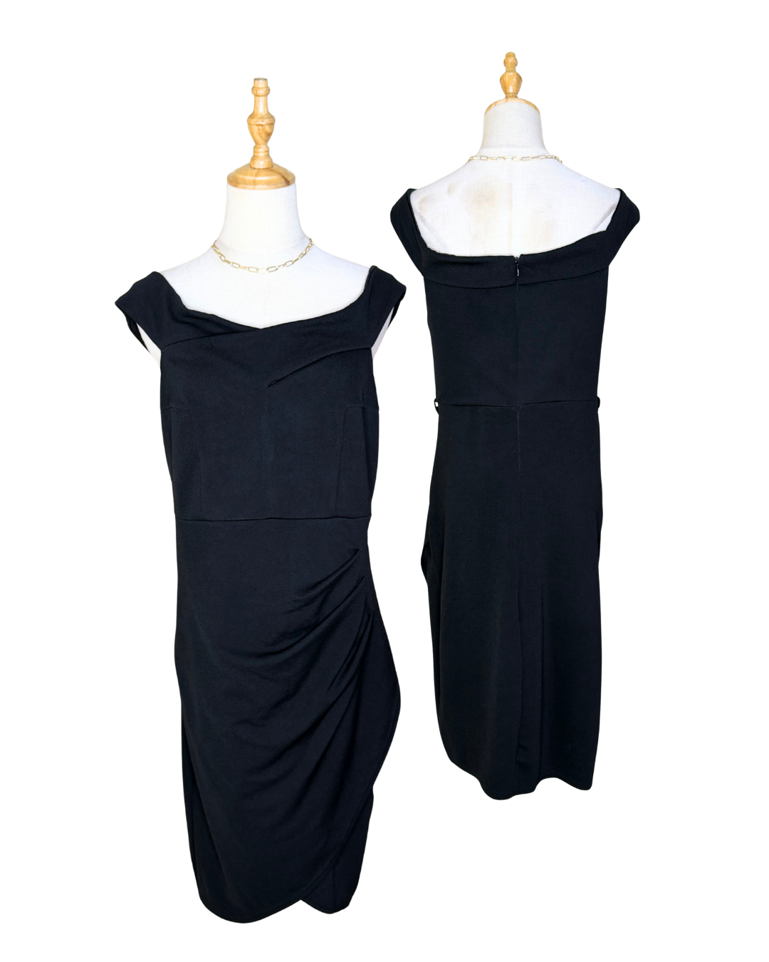 🖤 Elegant Preloved Find: The New Look Bardot Dress (UK 16)
