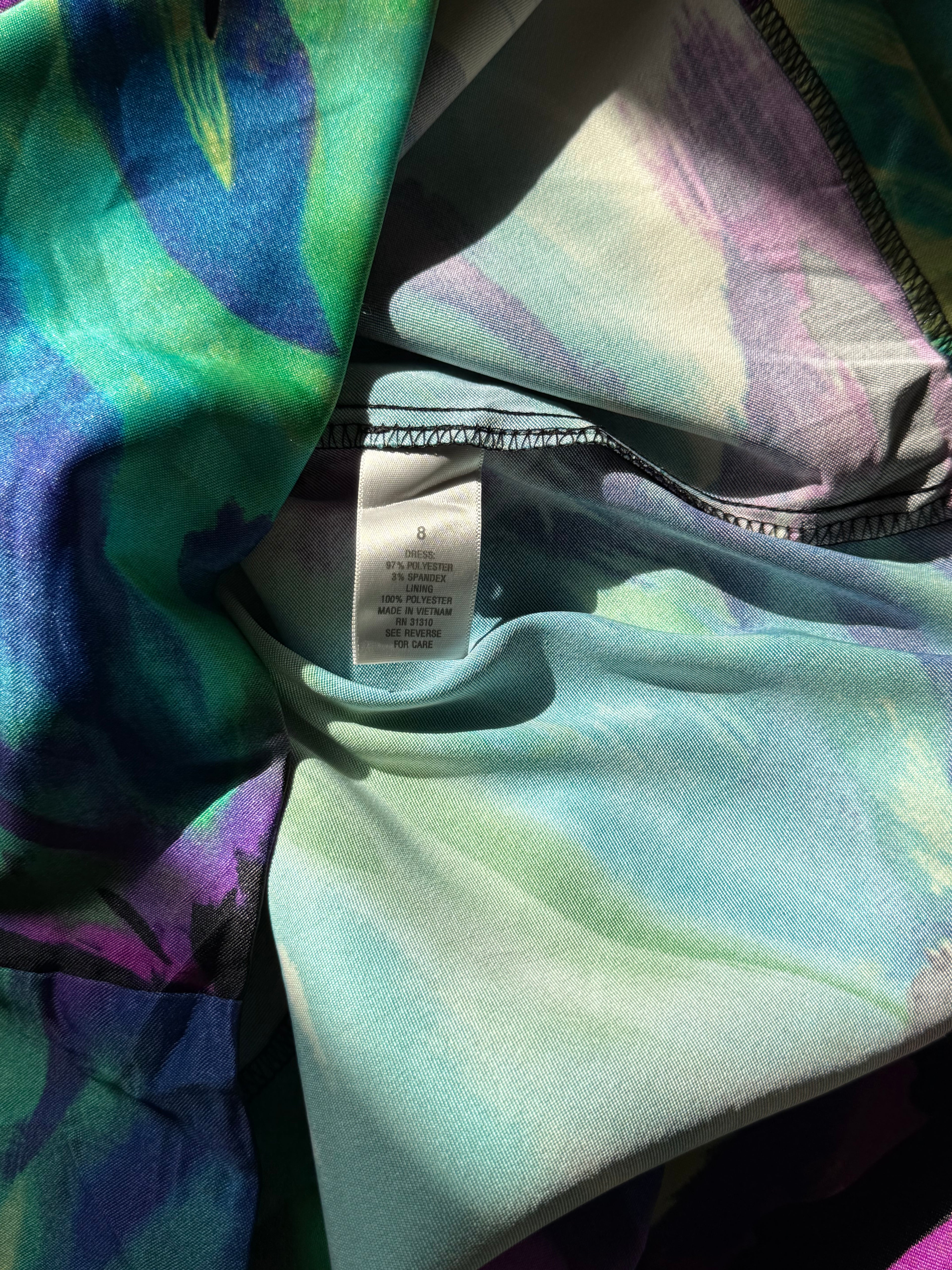 DRESS BARN Abstract Floral Statement Dress | UK 8 (Preloved)